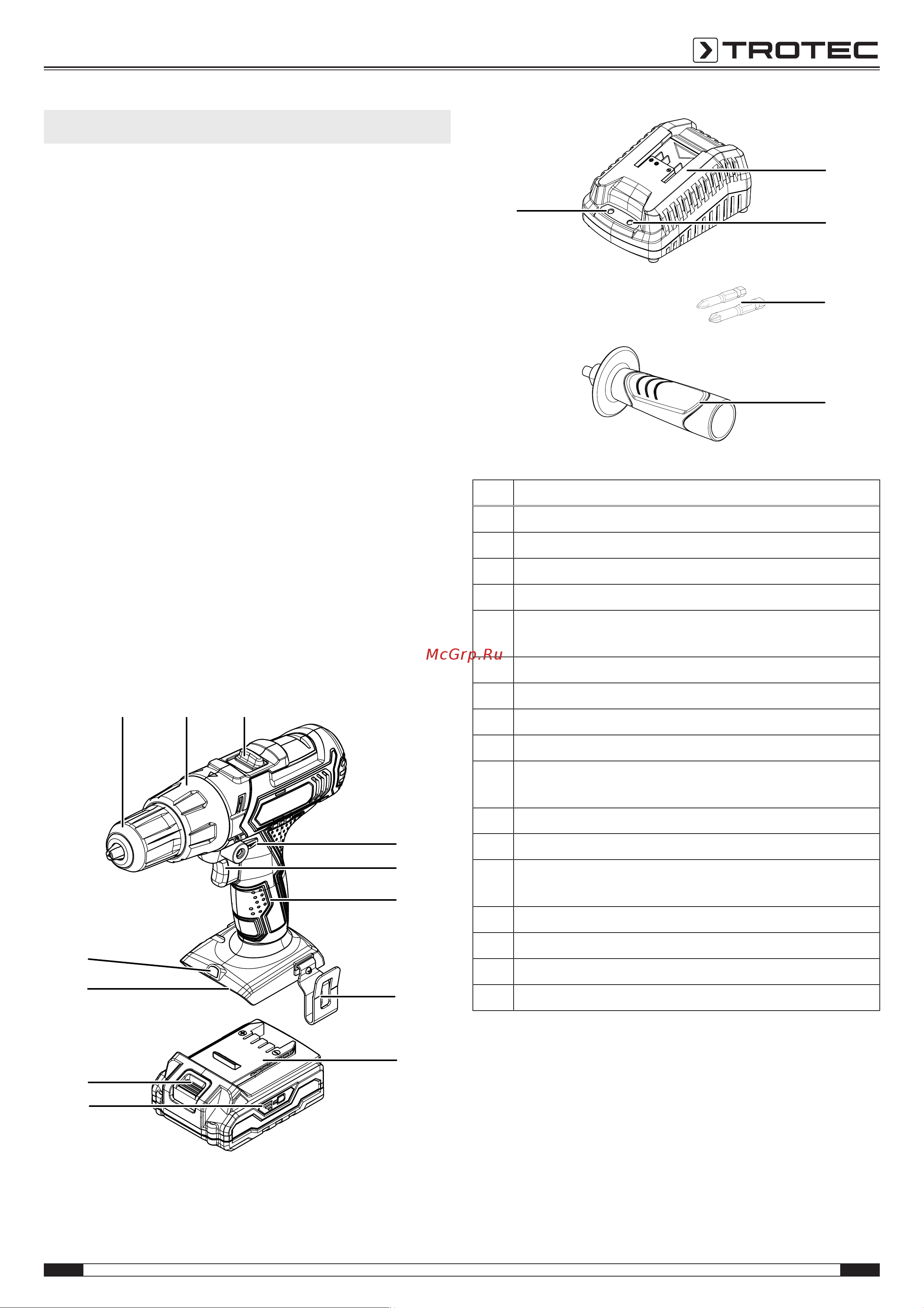 Trotec PHDS 11-20V Инструкция по эксплуатации онлайн [9/21] 812455