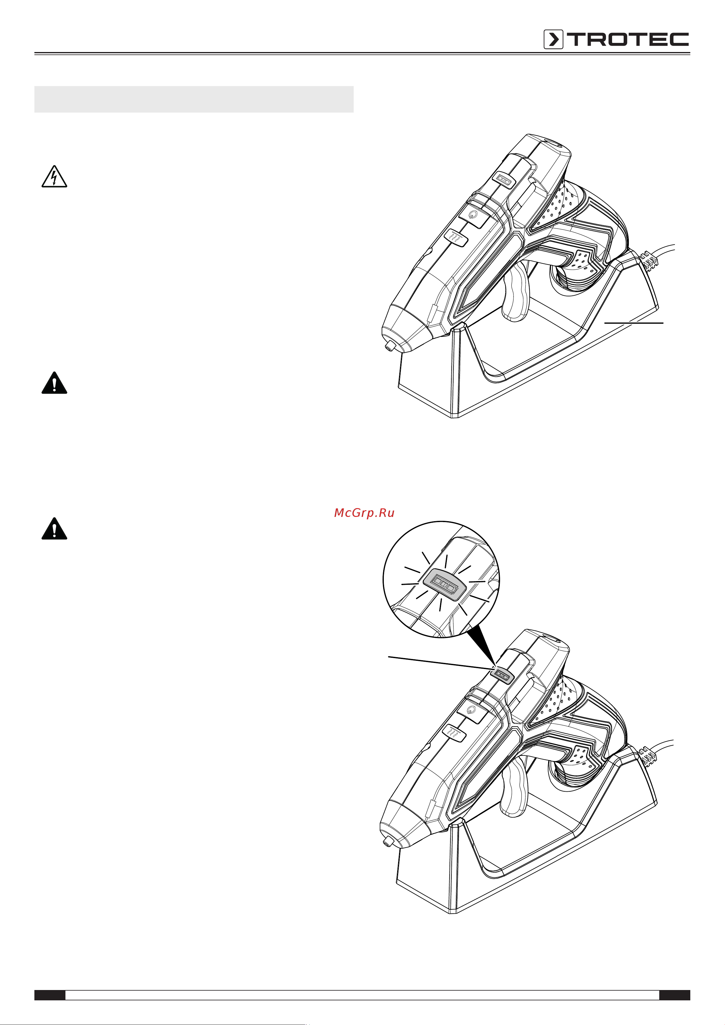 Trotec PGGS 10-3.7V Инструкция по эксплуатации онлайн [9/16] 812458