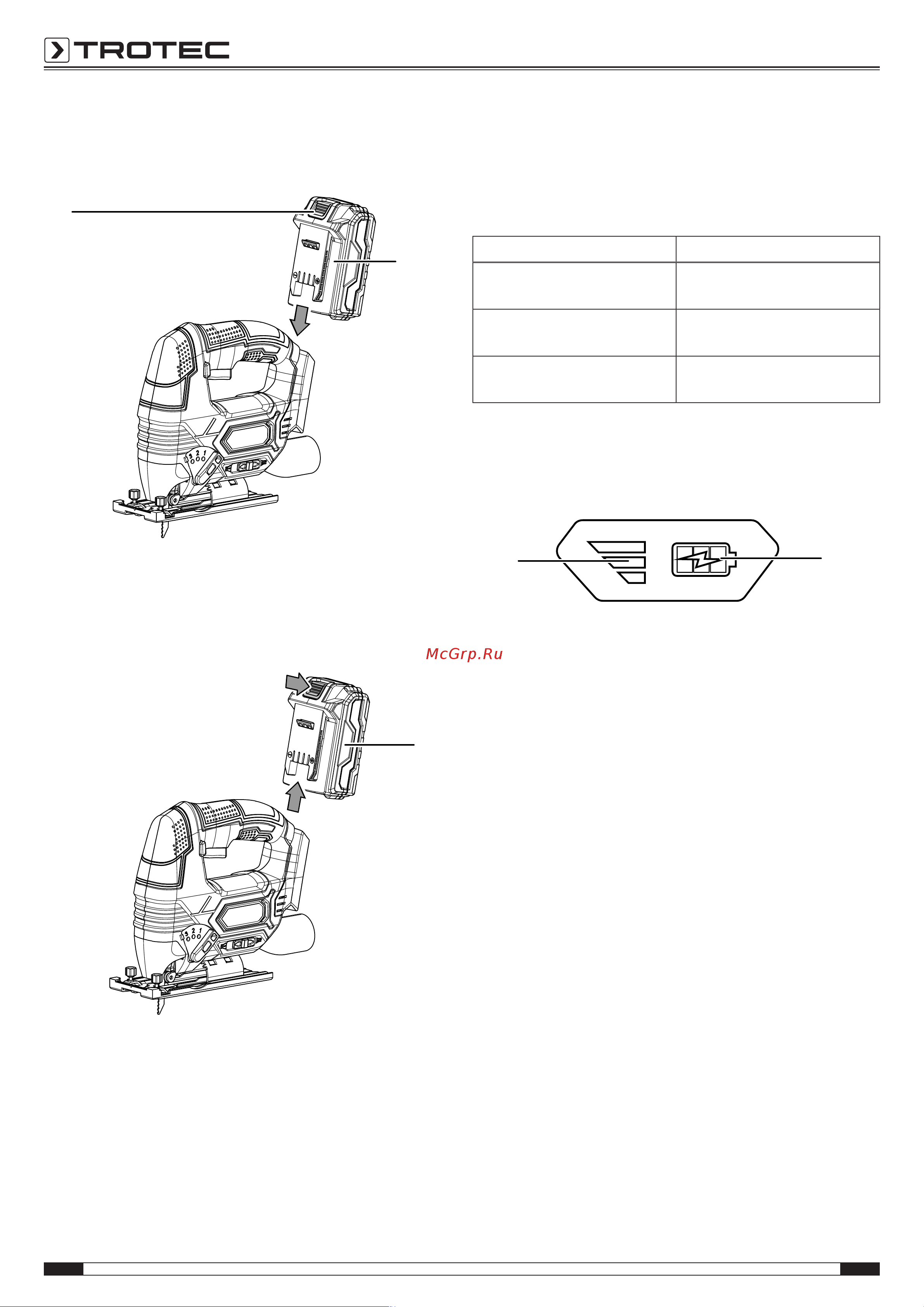Trotec PJSS 11-20V Инструкция по эксплуатации онлайн [14/25] 812461