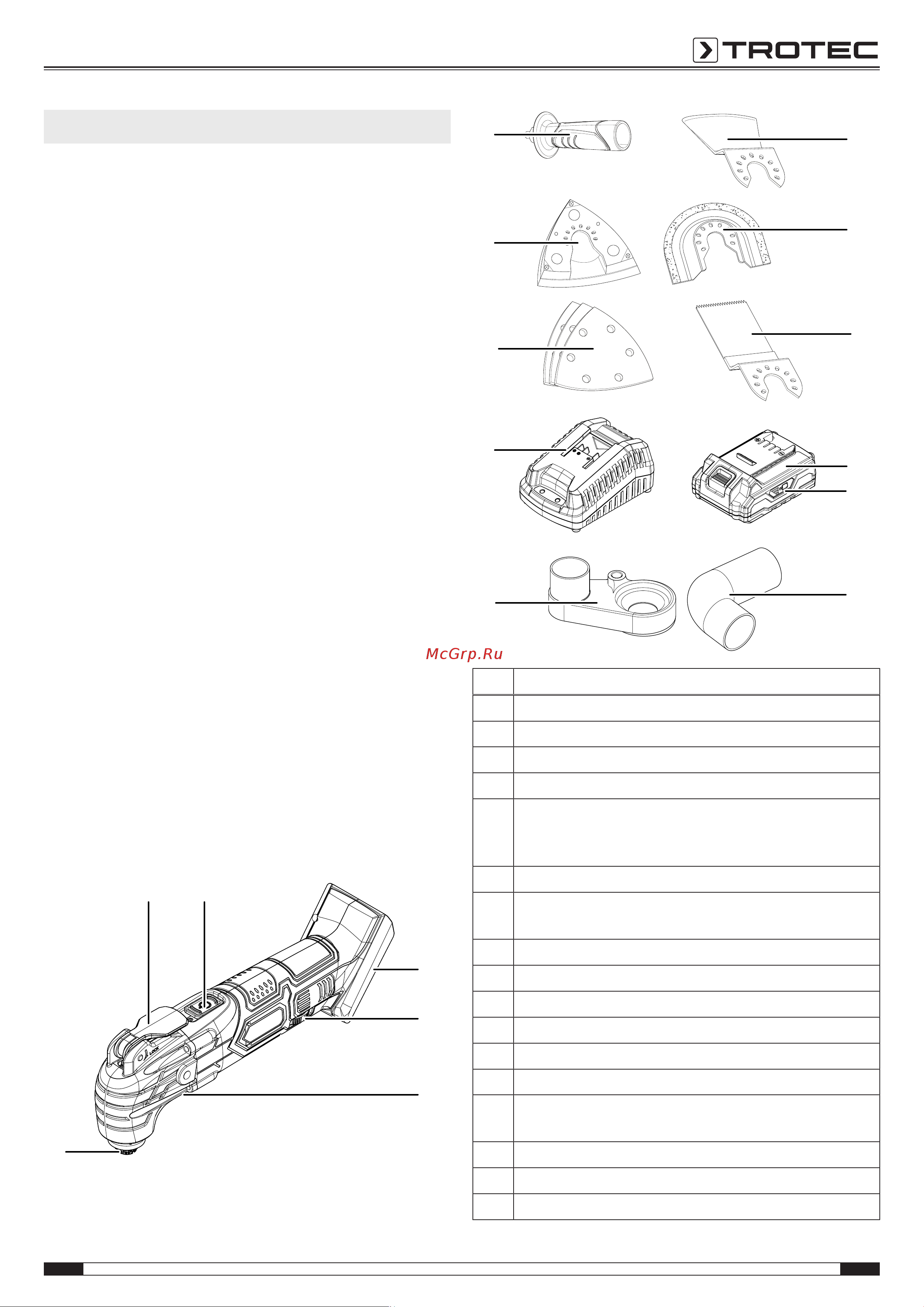 Trotec PMTS 10-20V Инструкция по эксплуатации онлайн [9/23] 812470