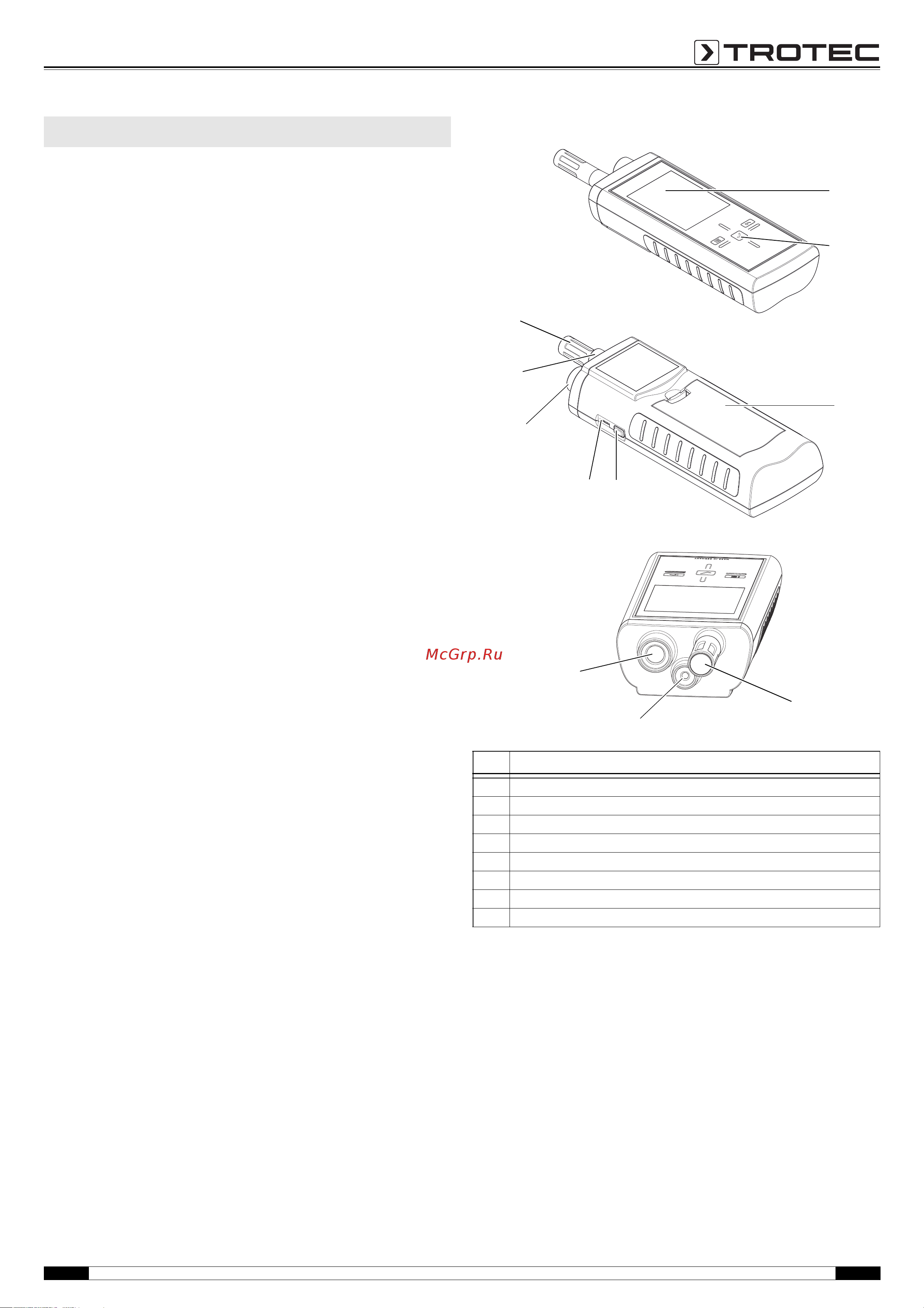 Trotec T260 Инструкция по эксплуатации онлайн [3/16] 812541