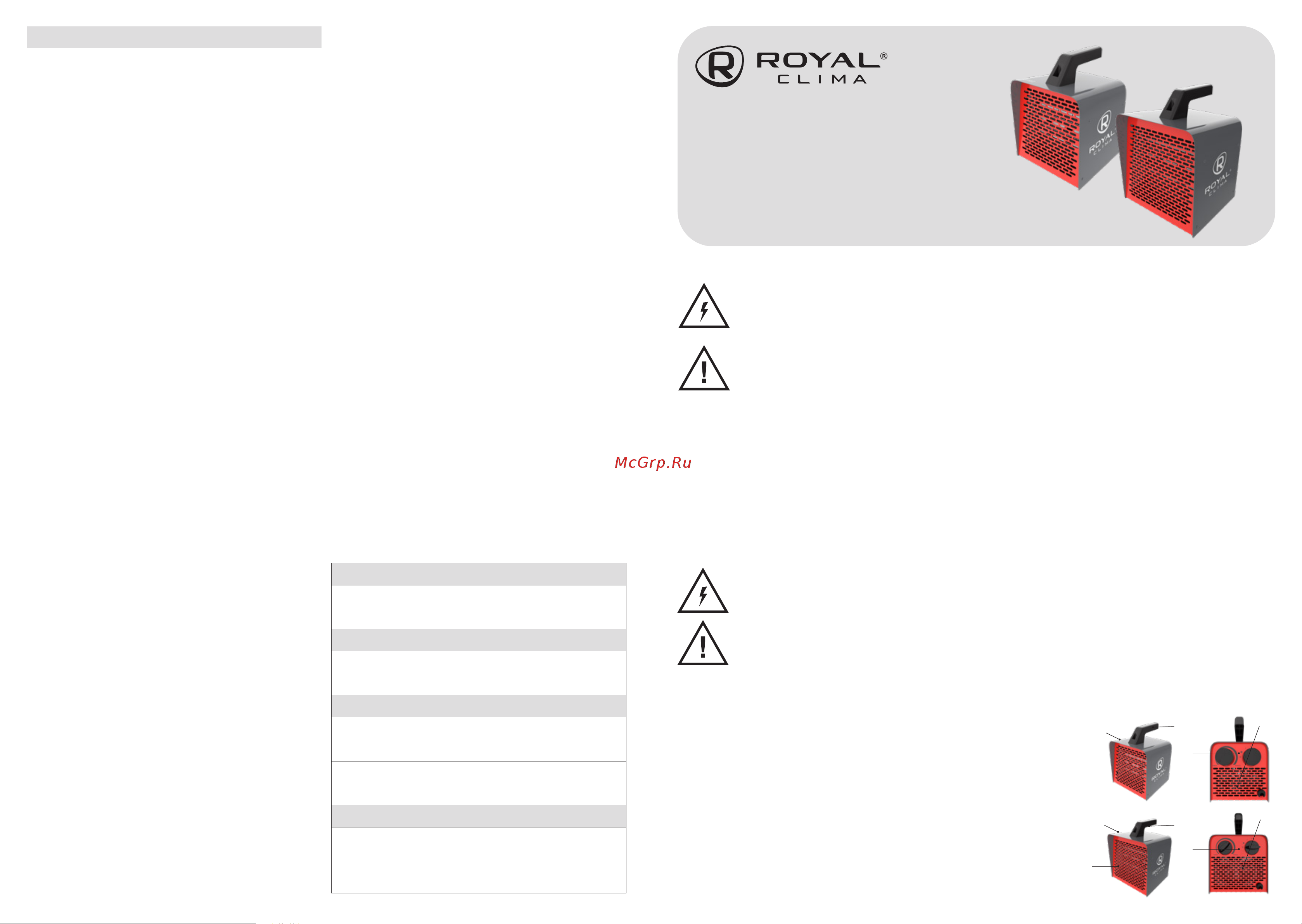 Royal Clima HEAT BOX Moderno RHB-CM3 Инструкция по эксплуатации онлайн