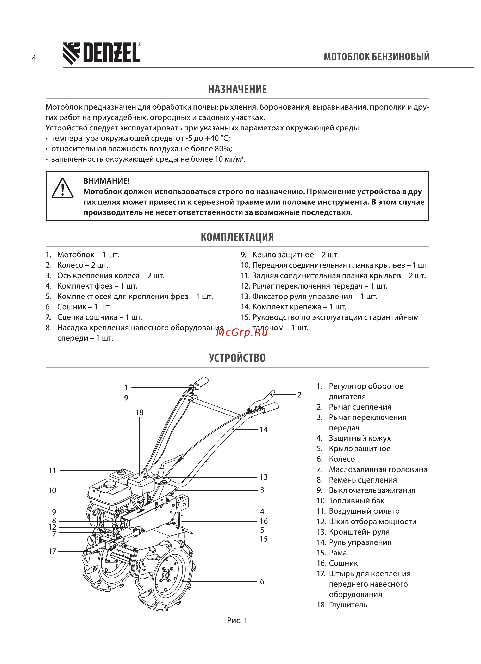Denzel DPT-370S (56443) Инструкция по эксплуатации онлайн [4/24] 812818