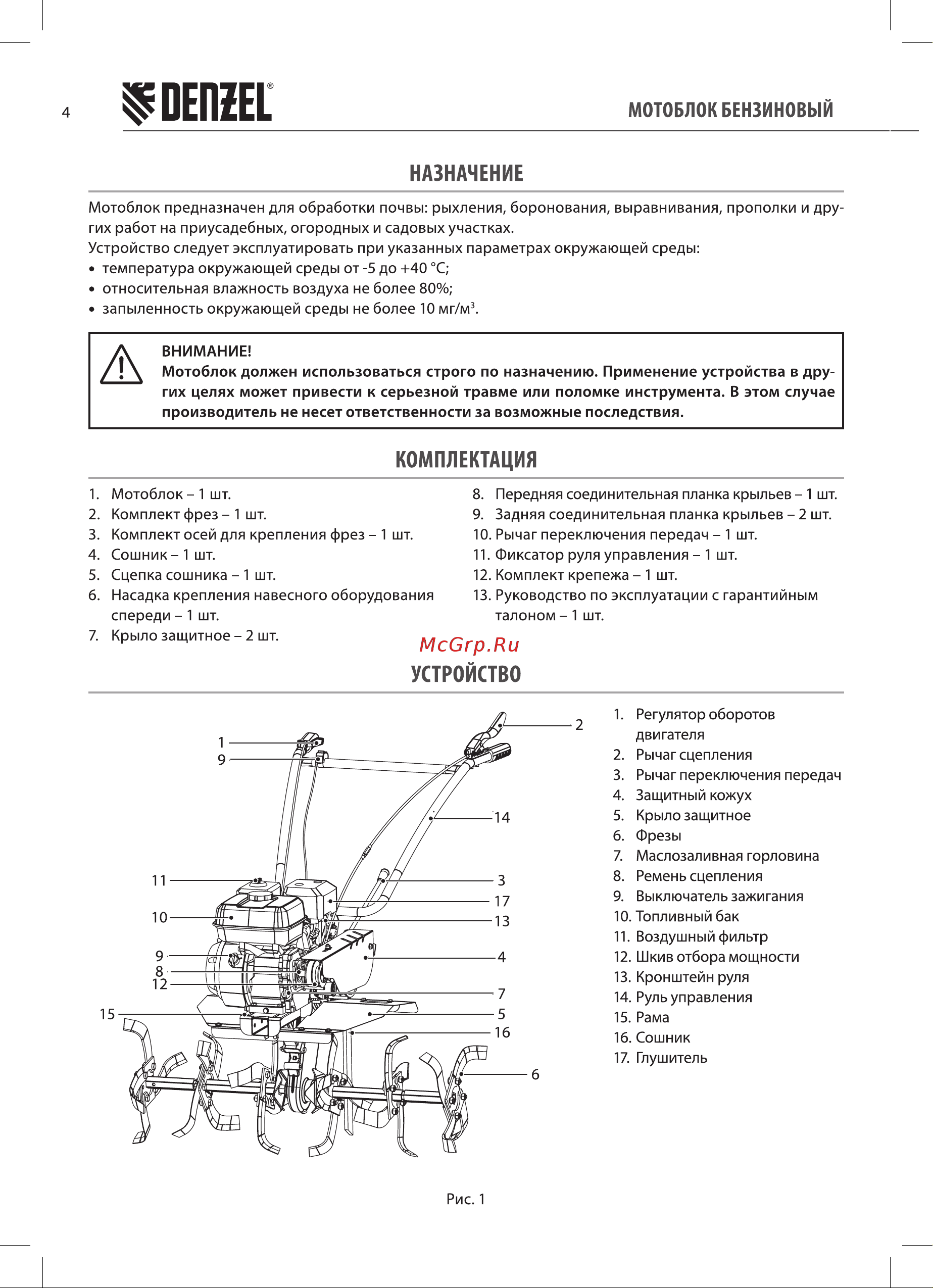 Denzel DPT-270SB (56452) Инструкция по эксплуатации онлайн [4/24] 812821