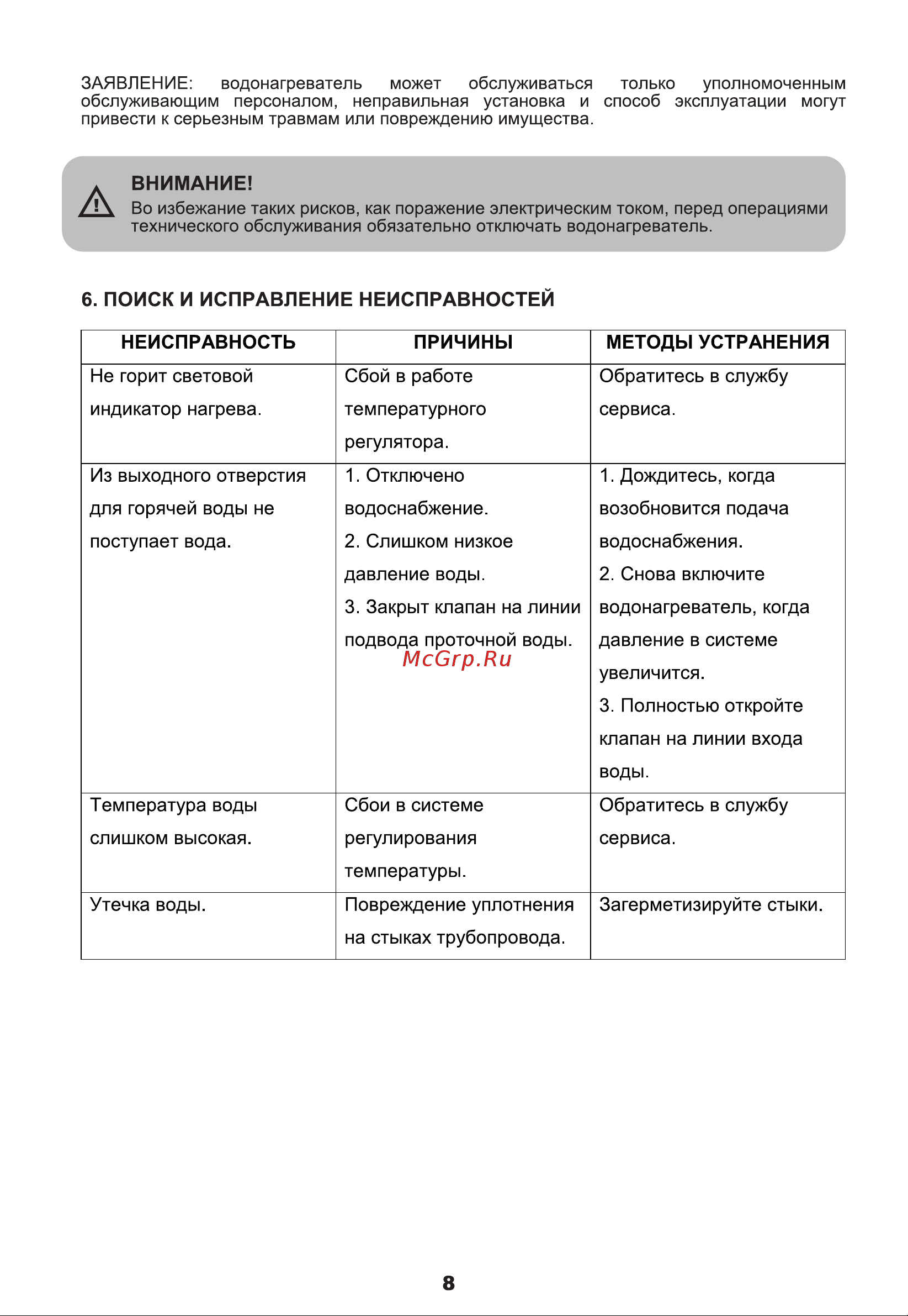 Galatec Astra 3500 Инструкция по эксплуатации онлайн [9/10] 813312