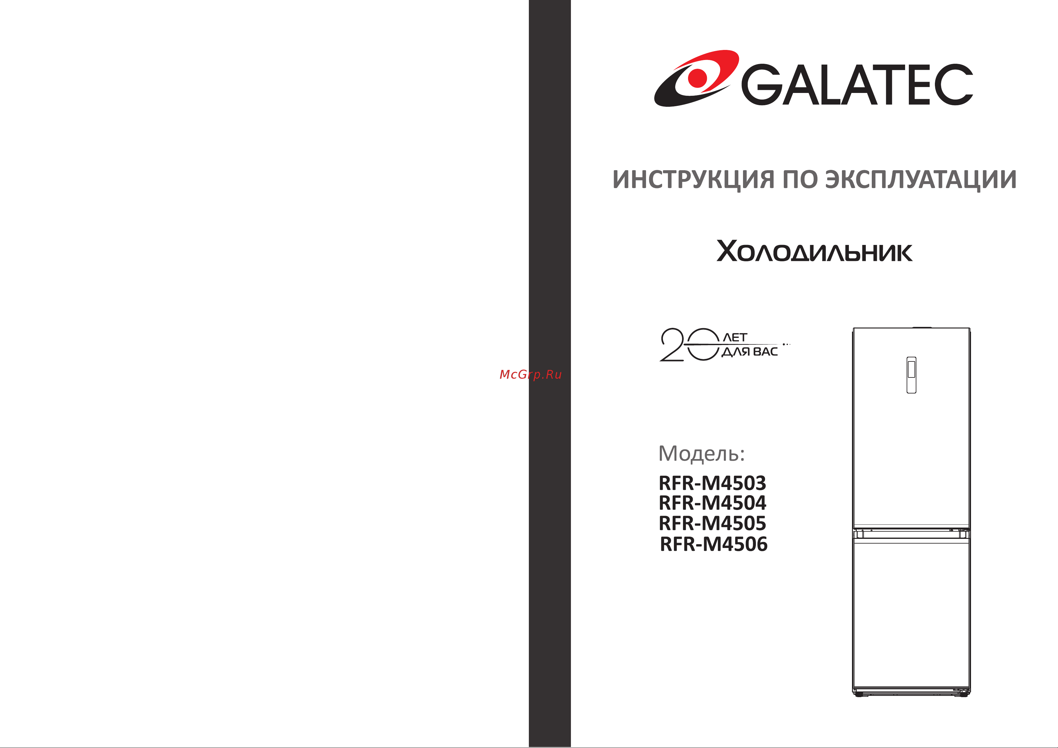 Galatec RFR-M4506 Инструкция по эксплуатации онлайн