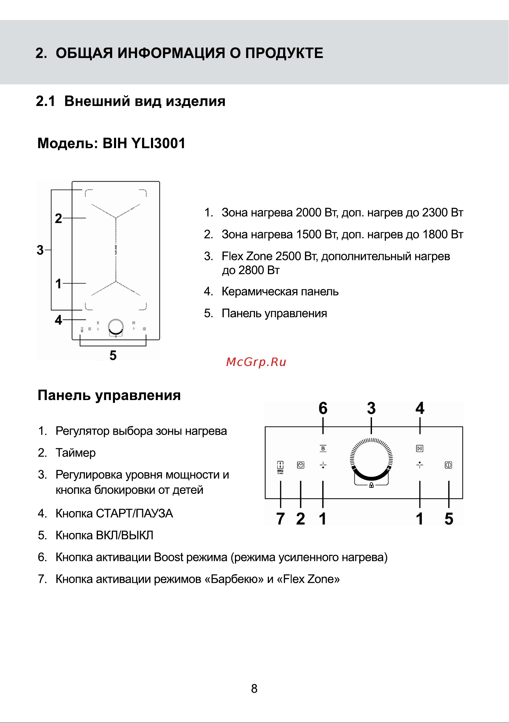 Galatec BIH YLI3001 Инструкция по эксплуатации онлайн [8/33] 813372