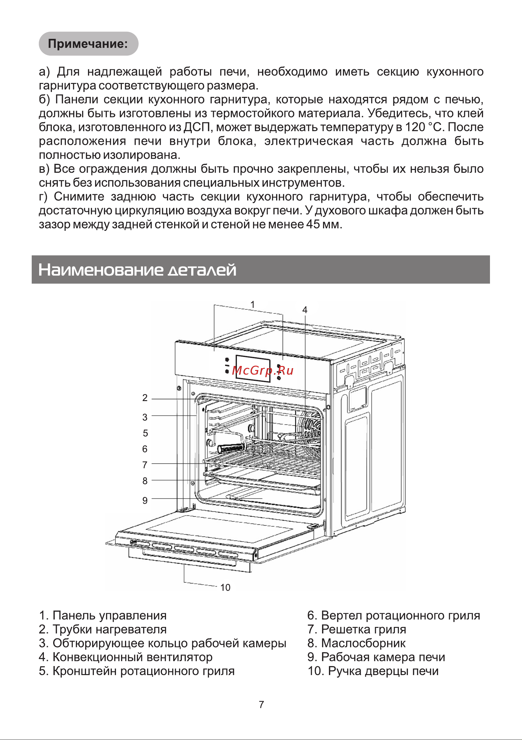 Galatec BIO GS601X Инструкция по эксплуатации онлайн [7/26] 813379