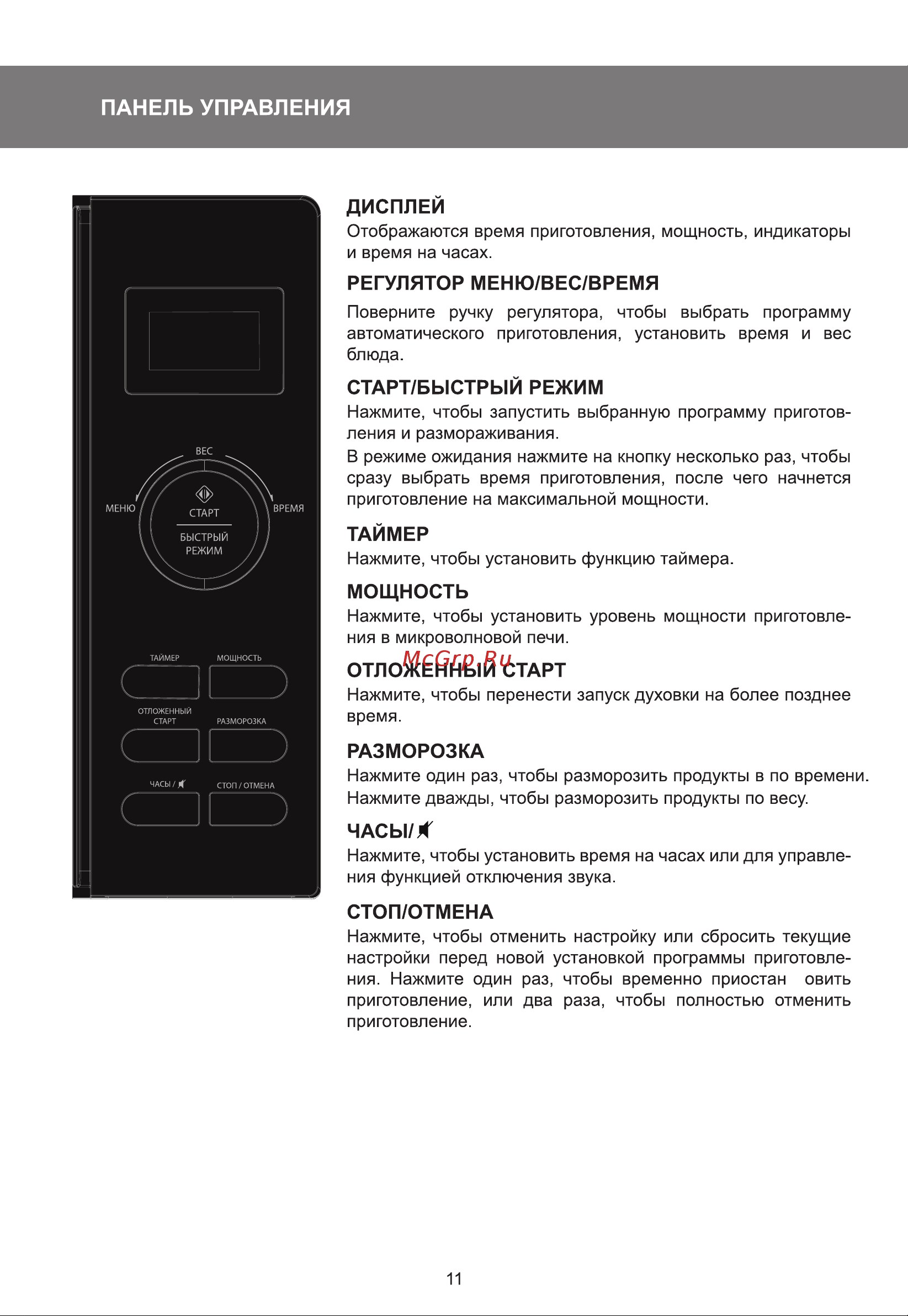 Galatec MWD-2001GZ Инструкция по эксплуатации онлайн [11/16] 813411