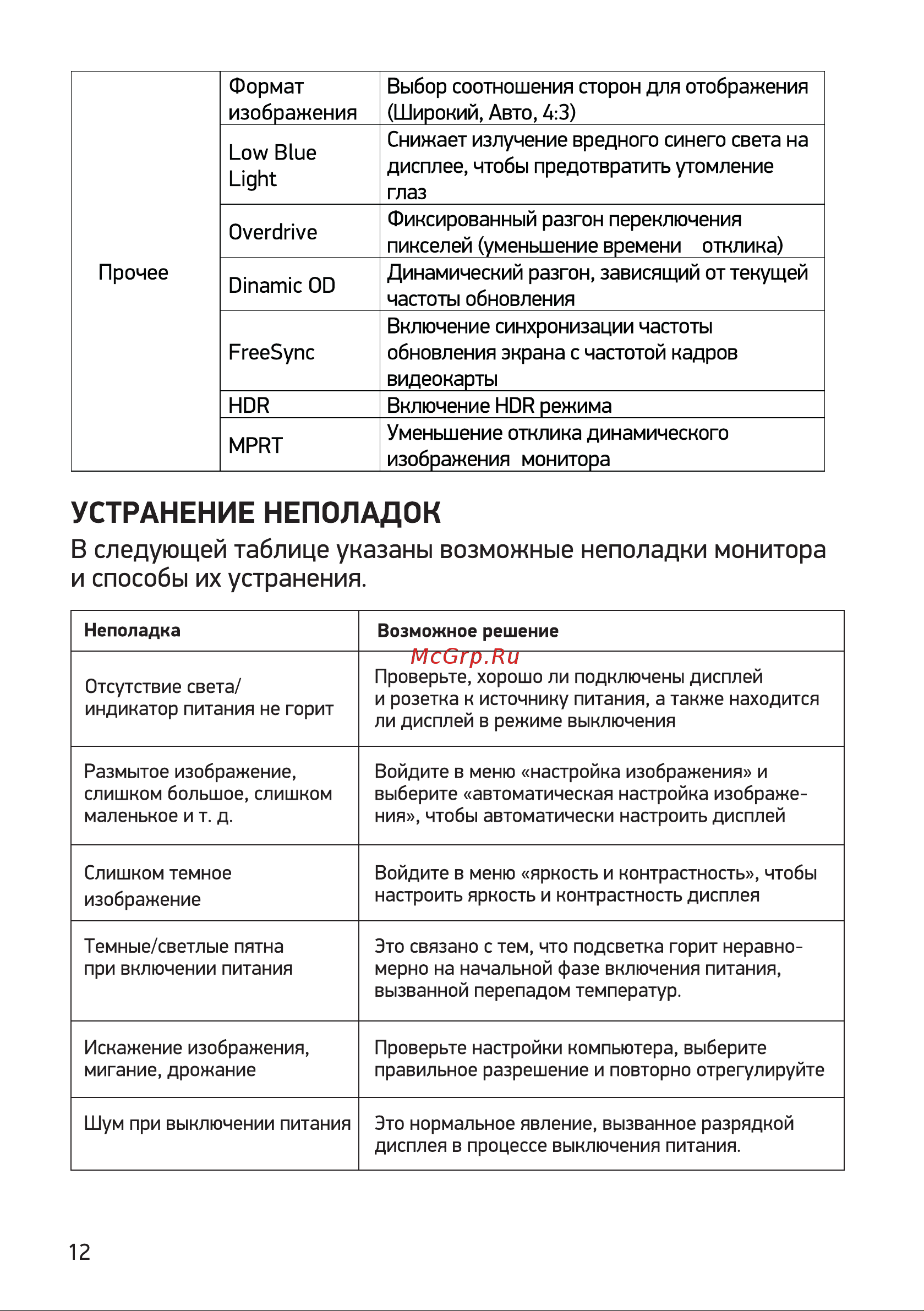 Digma Overdrive 27P511F Инструкция по эксплуатации онлайн [12/16] 813500