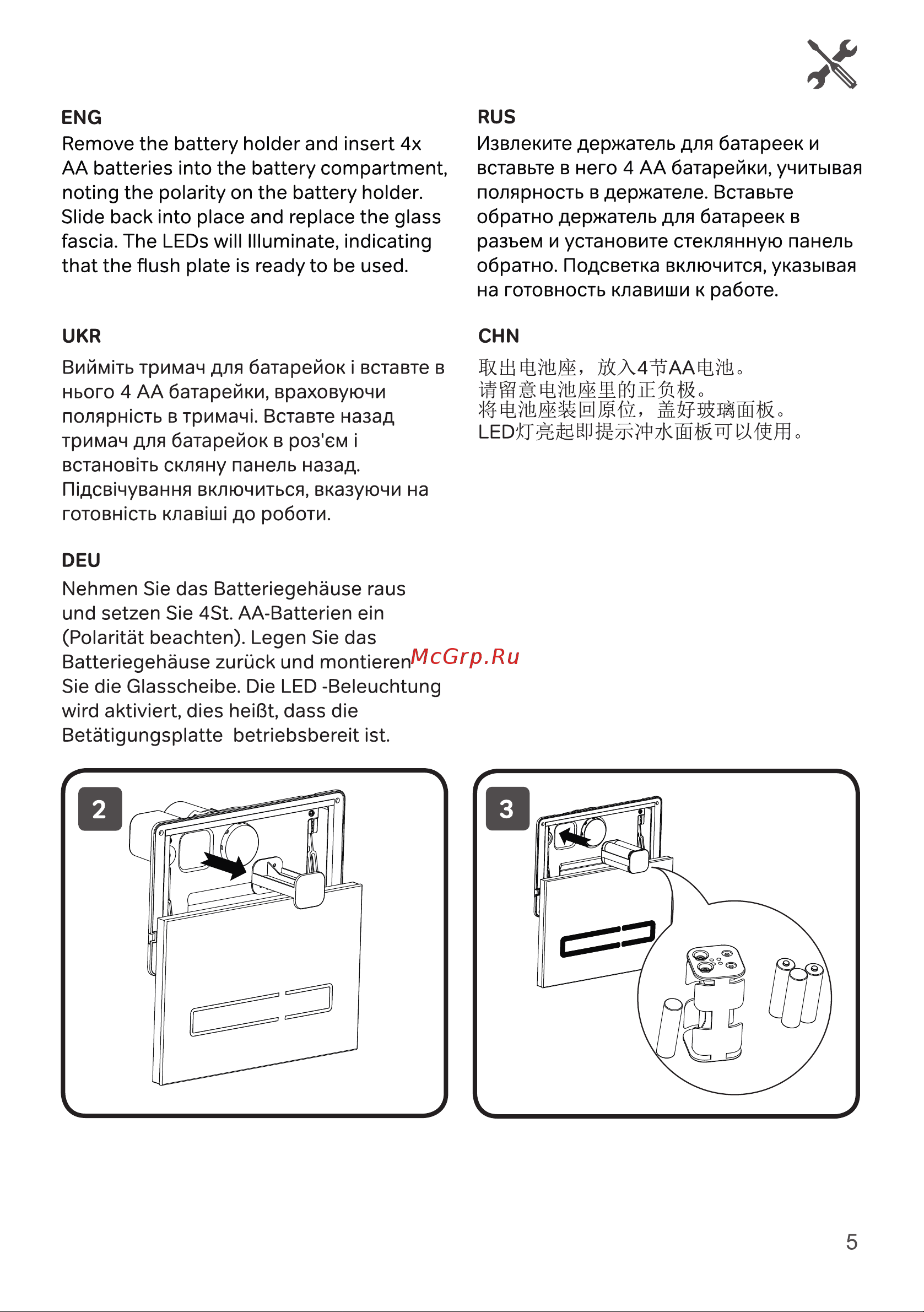 AM.PM Touch Pro сенсорная, стекло, черный I0450A38 инструкция онлайн [5/24] 813762