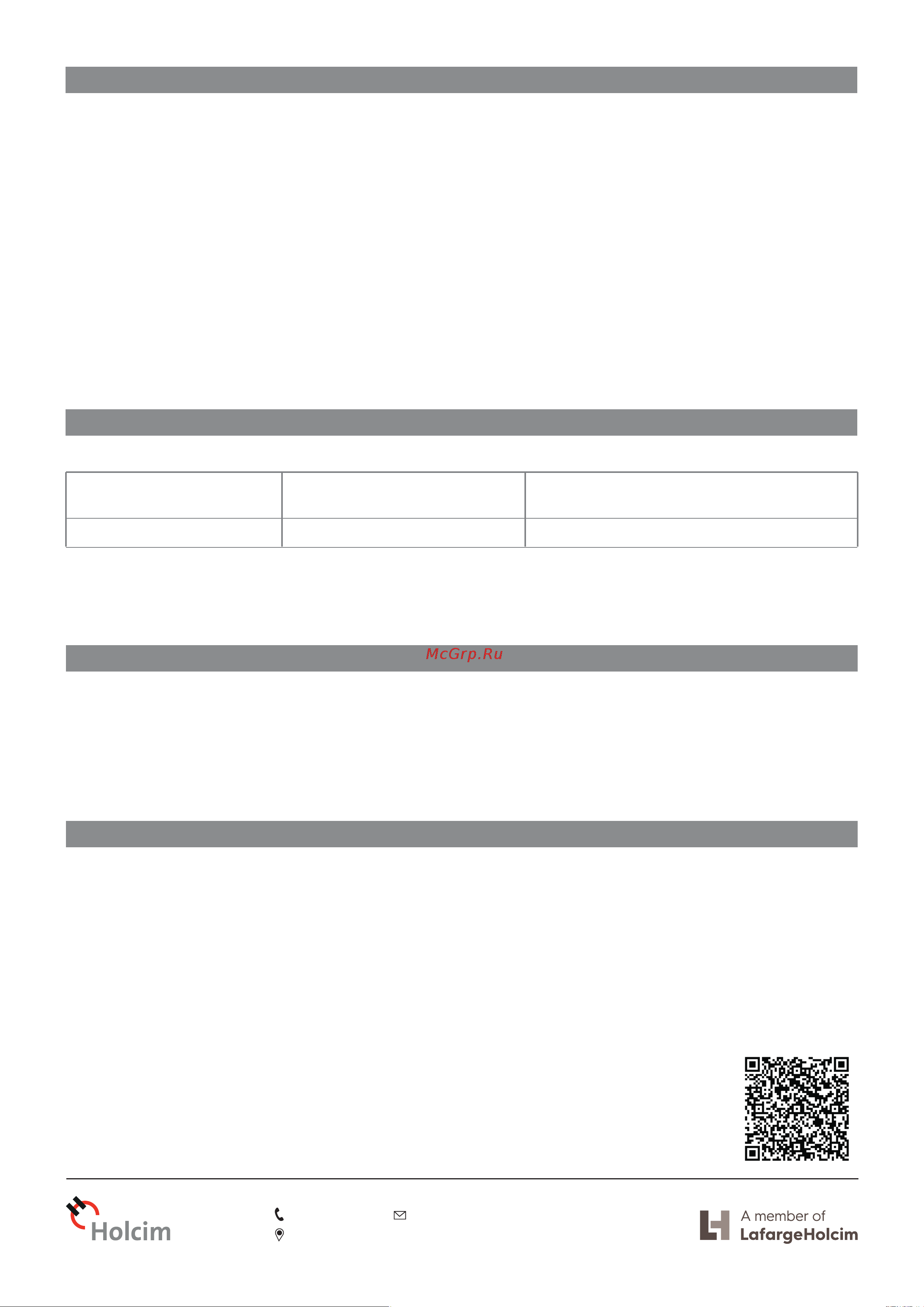 HOLCIM EXPERT зимний, 20 кг 4620005900271 Технический лист онлайн [2/2] 813830