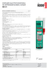 KUDO HOME Turbo для быстрого монтажа, на акриловой основе, белый, 280 мл KBK-331 Лист технической информации