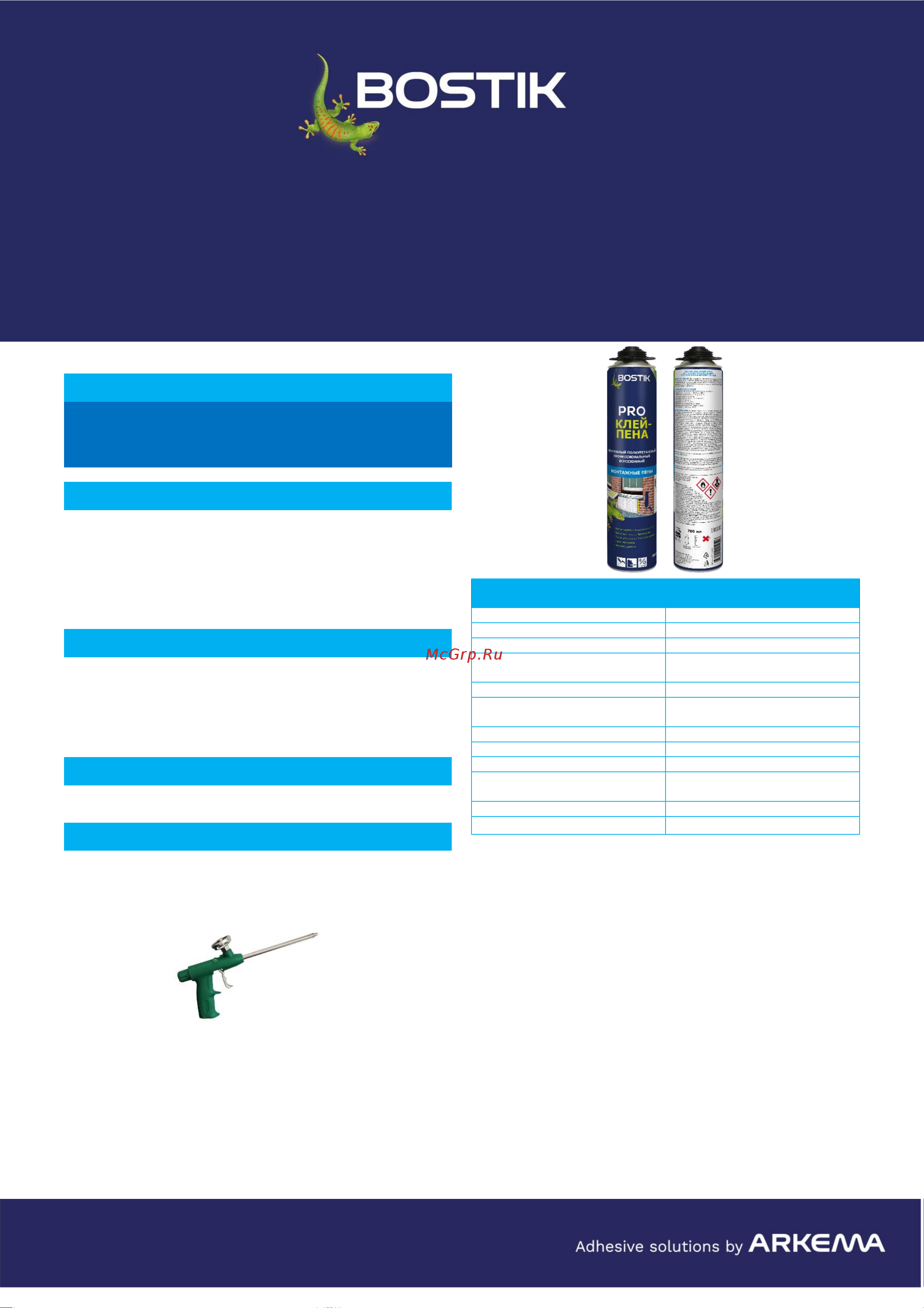 Bostik PRO монтажный, полиуретановый, профессиональный, всесезонный, 700 мл 50009020 ТДС онлайн