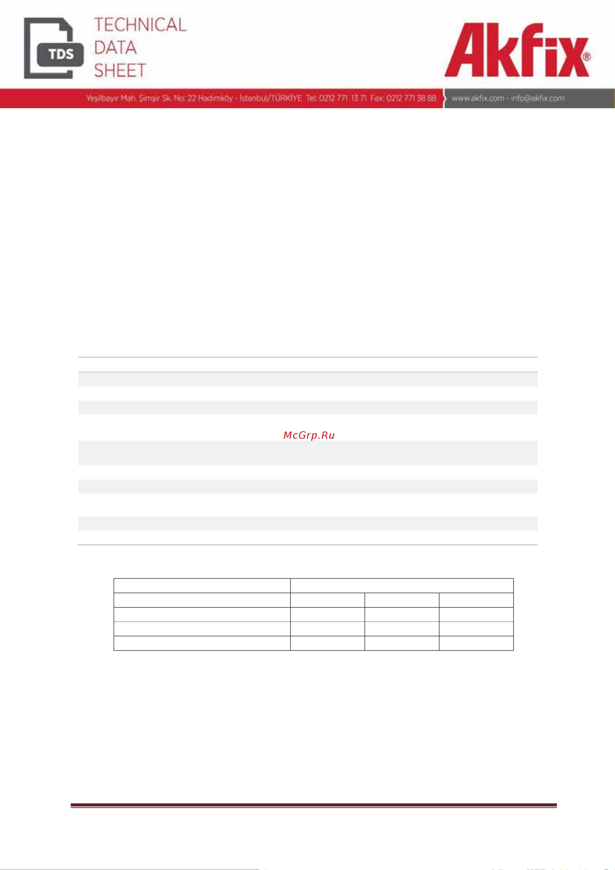 Akfix D3, 10 кг AP310 Инструкция онлайн [2/2] 814073