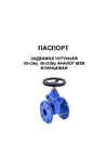 DN.ru 30ч39р Ду500 Ру10 чугун, EPDM, аналог МЗВ, невыдвижной шток D040-05699 Паспорт