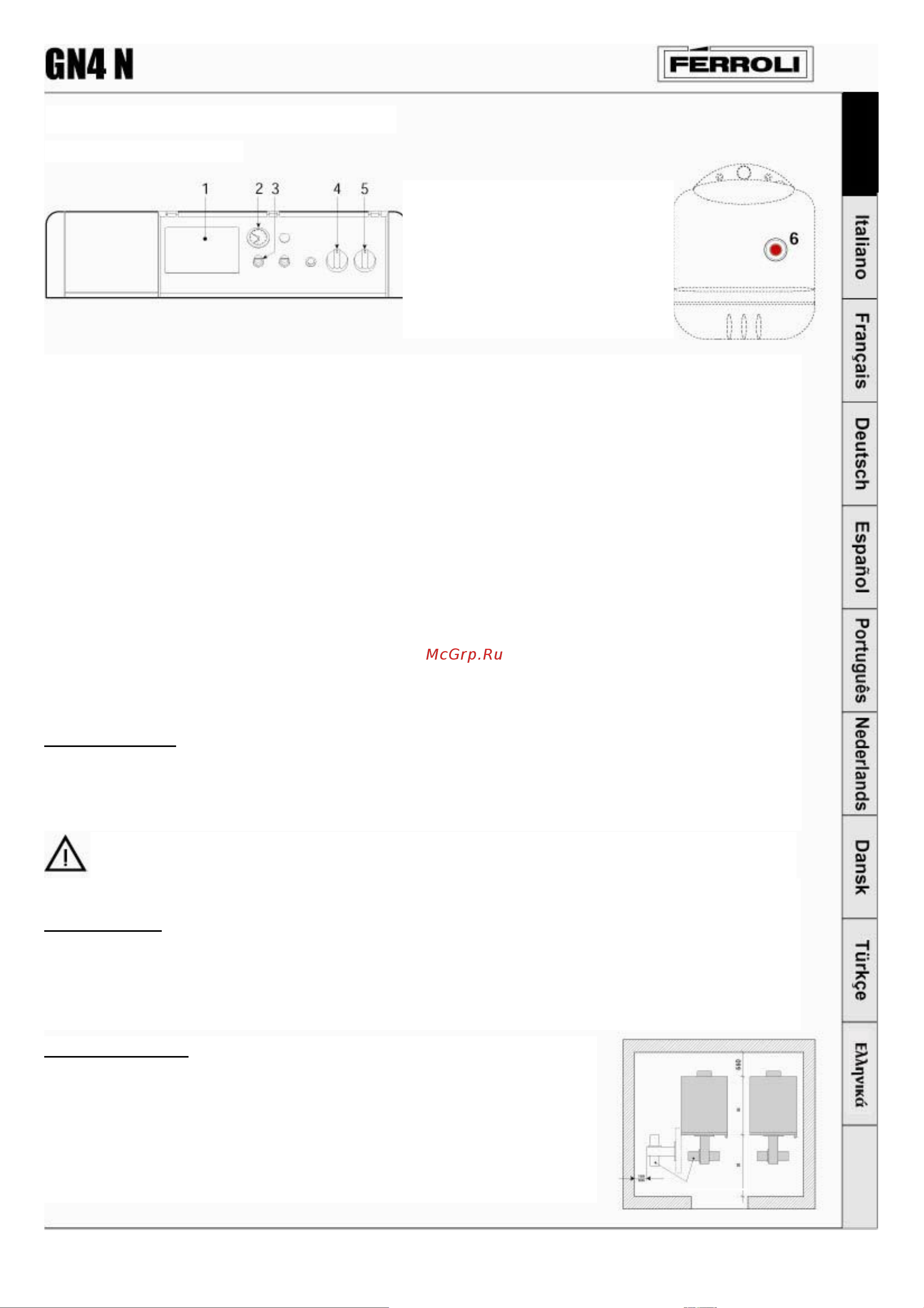 Ferroli GN 4 N 10 Инструкция к Ferroli GN 4 N 10 онлайн [4/8] 814706