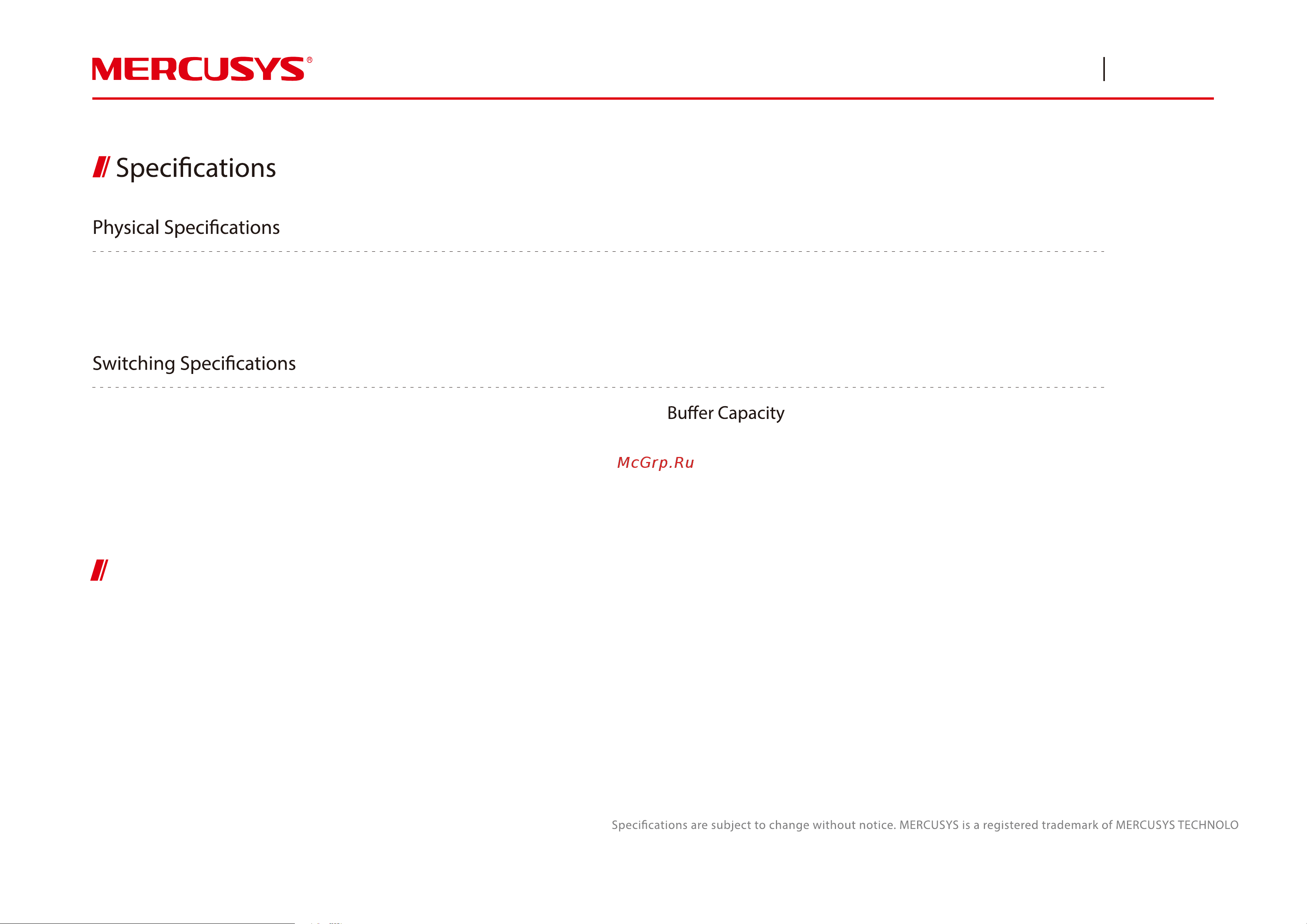 Mercusys 5x100Mb неуправляемый MS105 Инструкция к товару онлайн [3/3] 814795