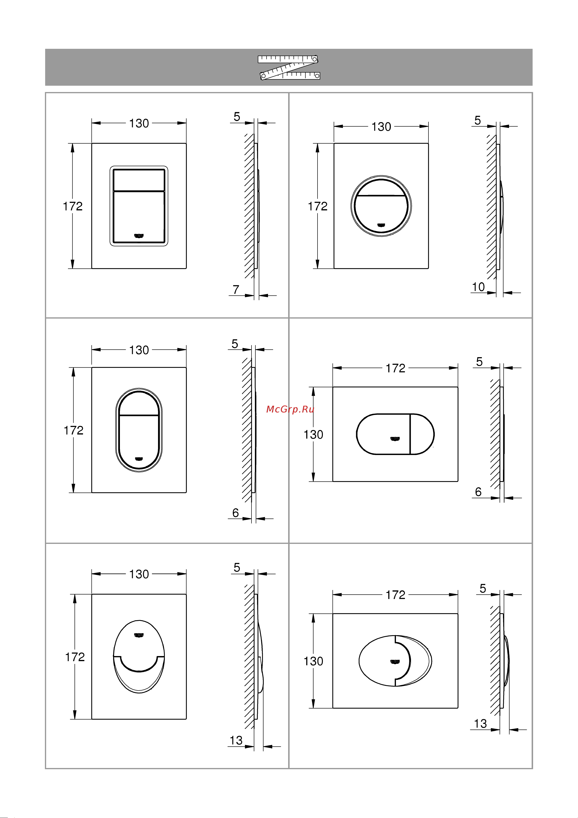Grohe Rapid SL 39501000 Инструкция к Grohe Rapid SL 39501000 онлайн [9/10] 814947