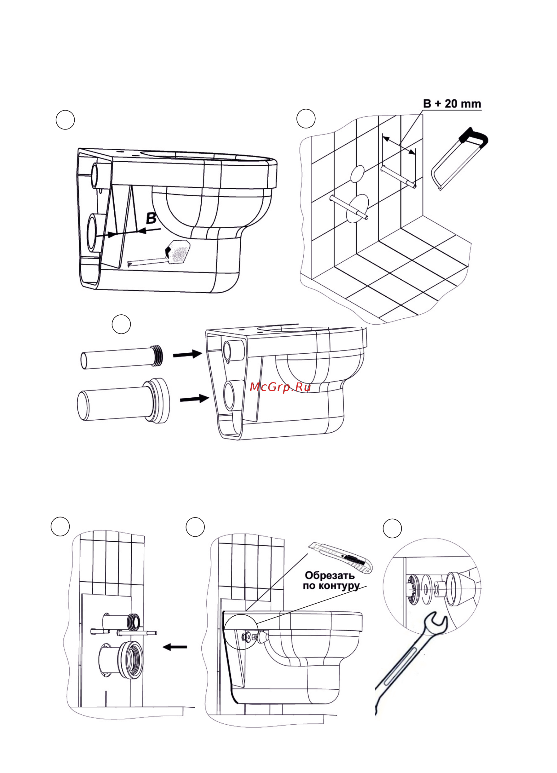 Berges инсталляция АТОМ Line, кнопка глянцевый хром, унитаз FLOE S Rimless 51 см, сидение дюропласт Floe S Slim SO, микролифт, быстросъём 043348 Инструкция к инсталляции онлайн [16/18] 815012