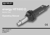 Weldy energy HT1600 D 160.172 Инструкция к товару