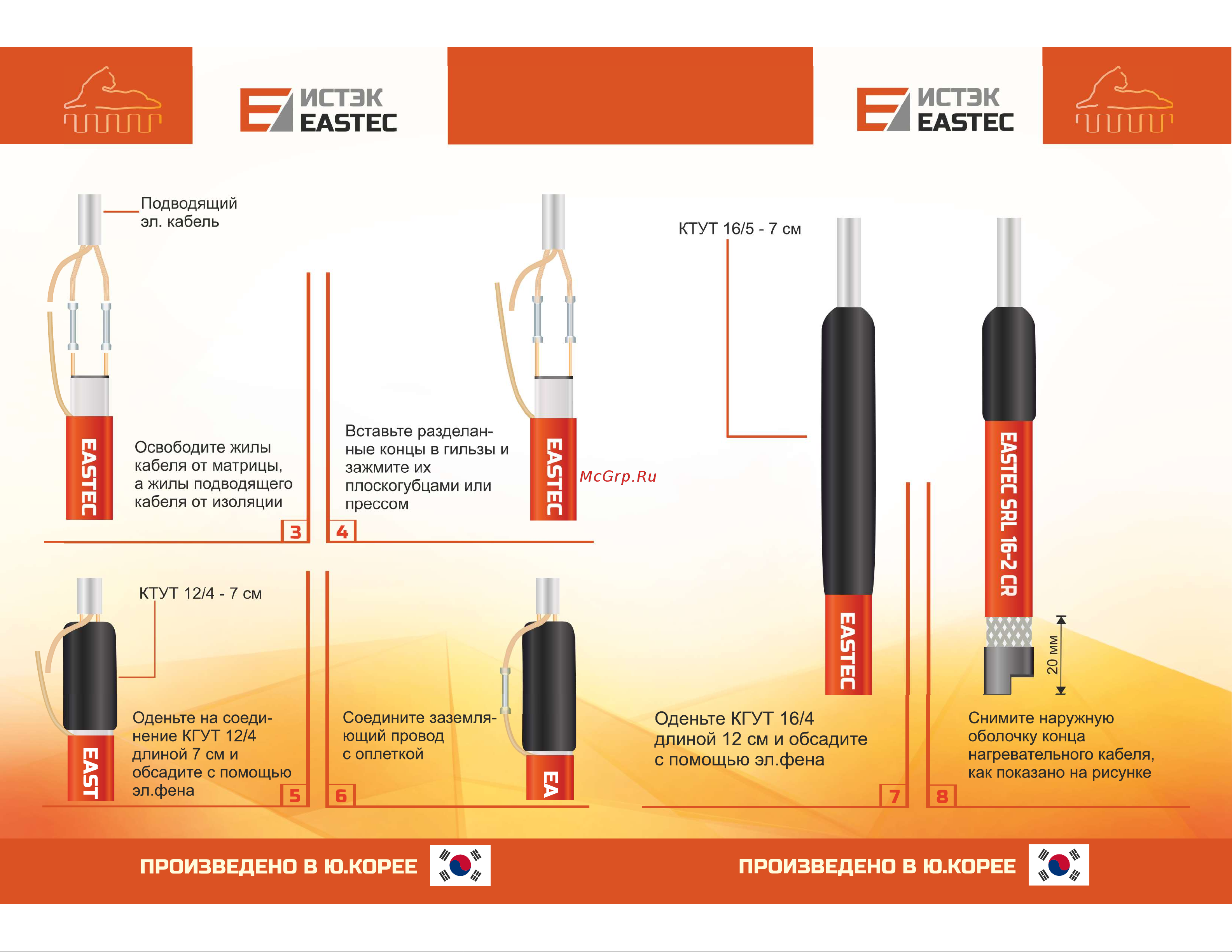 EASTEC 900649 Инструкция по монтажу саморегулирующихся кабелей онлайн [2/2] 815113