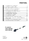 Festool LHS 2 225 EQI CTL 36-Set: шлифовальная машинка с пылеудаляющим аппаратом 576696 Инструкция для шлифовальной машинки Festool модель LHS 2 225/CTL 36-Set