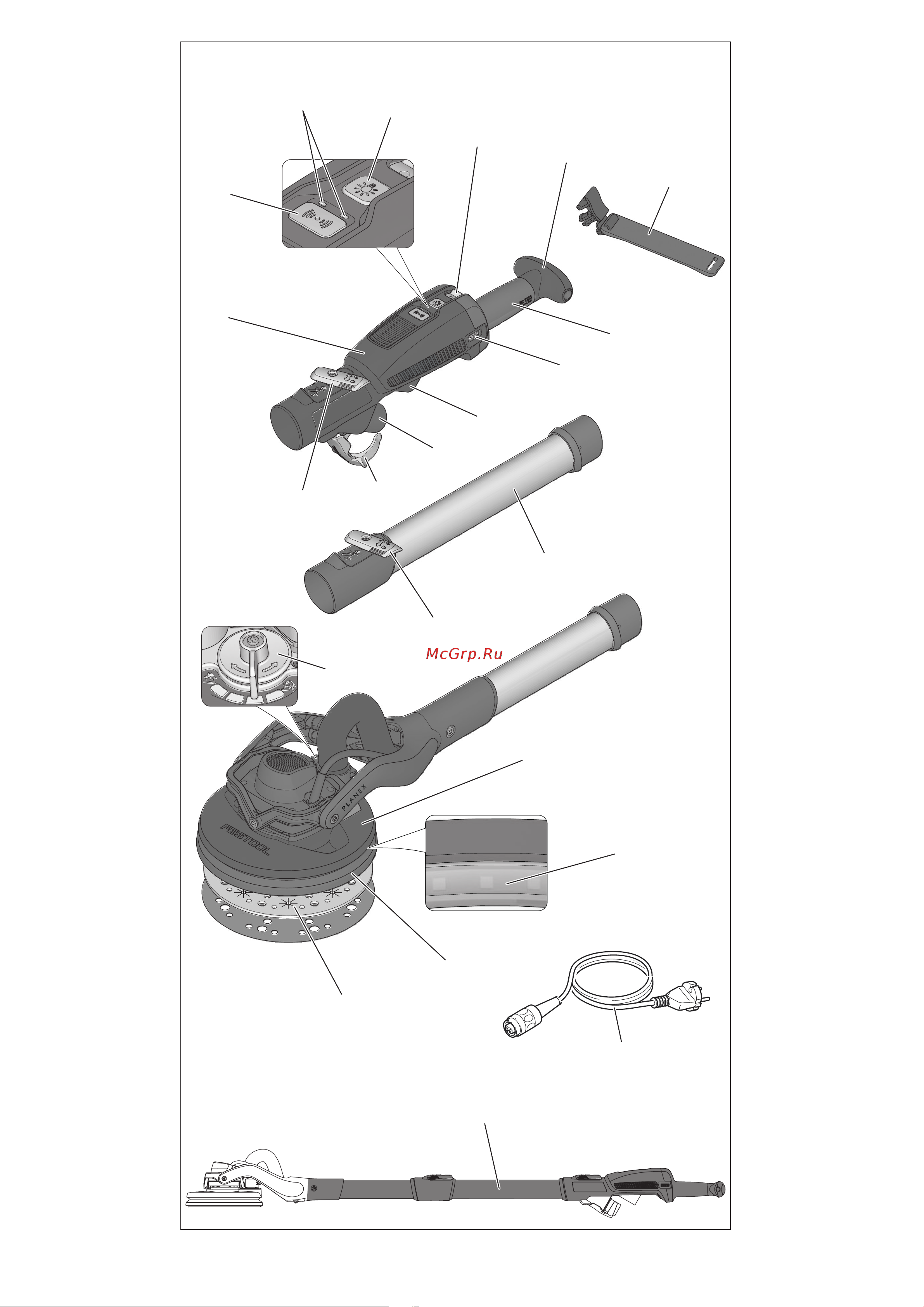 Festool LHS 2 225 EQI CTL 36-Set: шлифовальная машинка с пылеудаляющим аппаратом 576696 Инструкция для шлифовальной машинки Festool модель LHS 2 225/CTL 36-Set онлайн [2/172] 815163