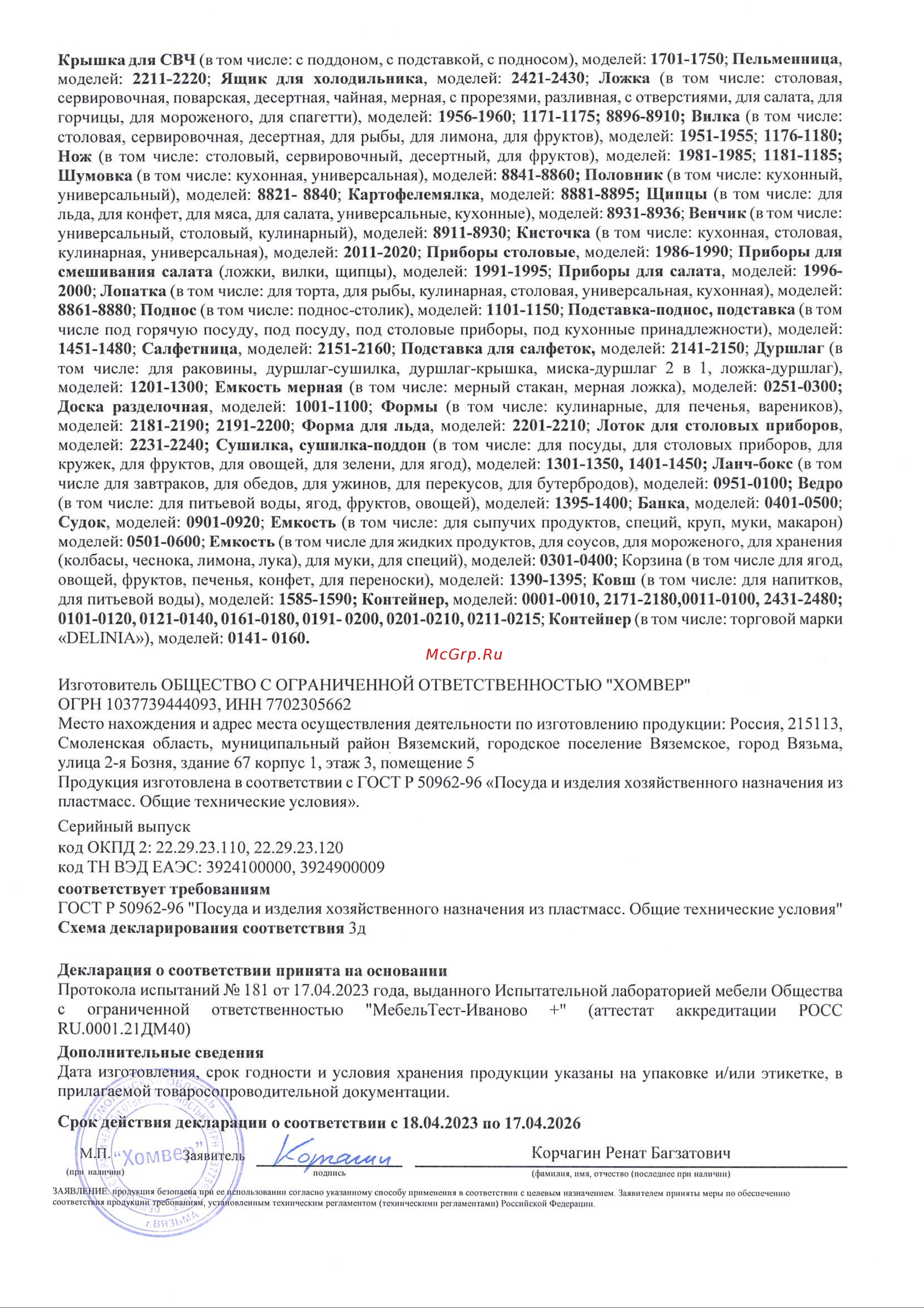 Idiland диаметр 200 мм, 6 шт салатовый 241112920/04 Сертификат онлайн [2/2] 815569