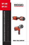 Ridgid RP 240 с губками V15-22-28 59198 Инструкция к товару