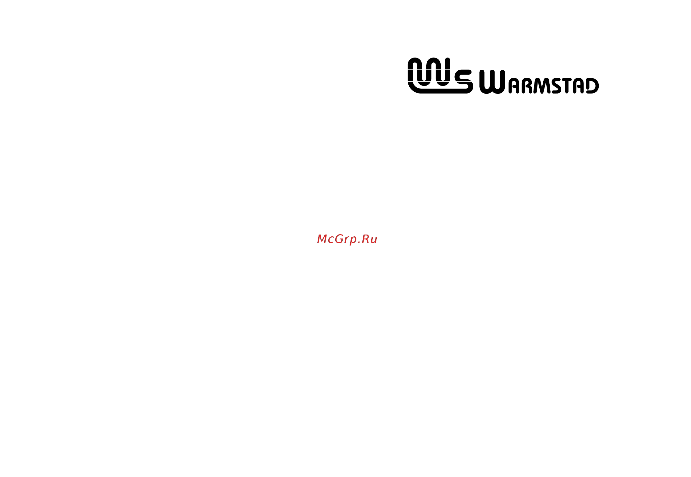 Warmstad WSS 485-35,0 Инструкция к Warmstad WSS 1530-109,0 онлайн