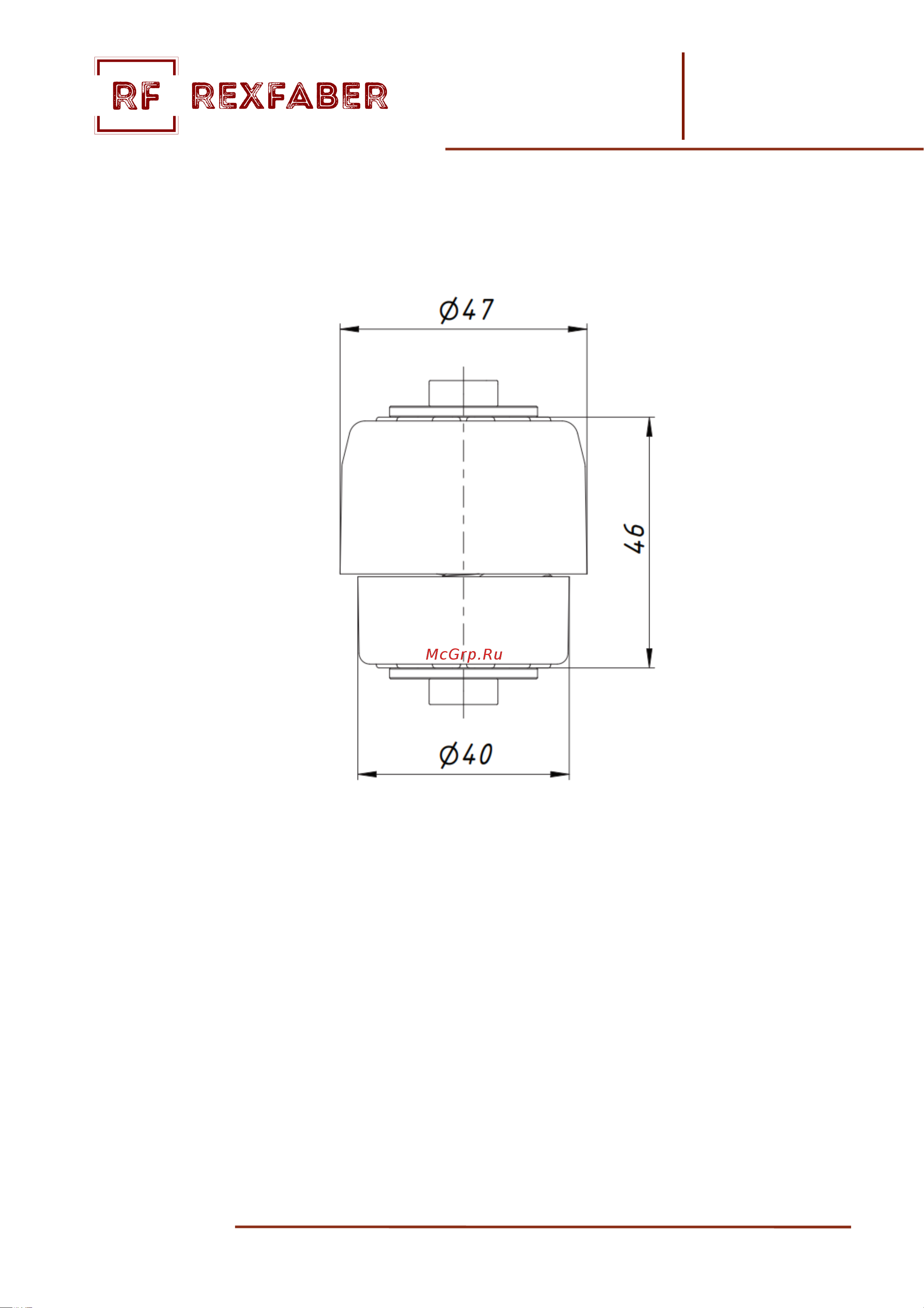 REXFABER RF0PMM40 Техническое описание онлайн [5/5] 815723