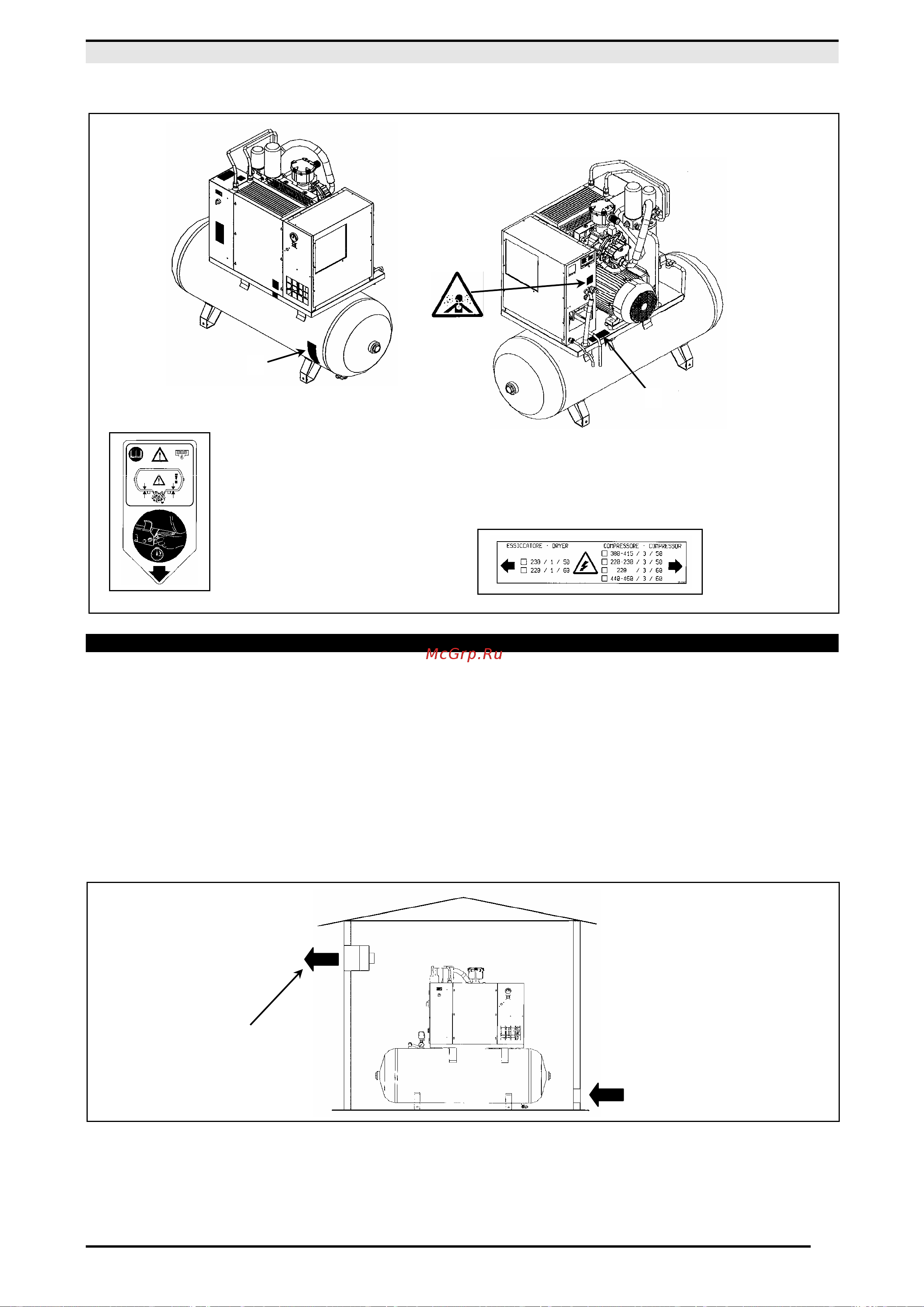 ABAC MICRON.E 310-270 Инструкция к компрессору Abac MICRON 410-200 онлайн [10/36] 857176