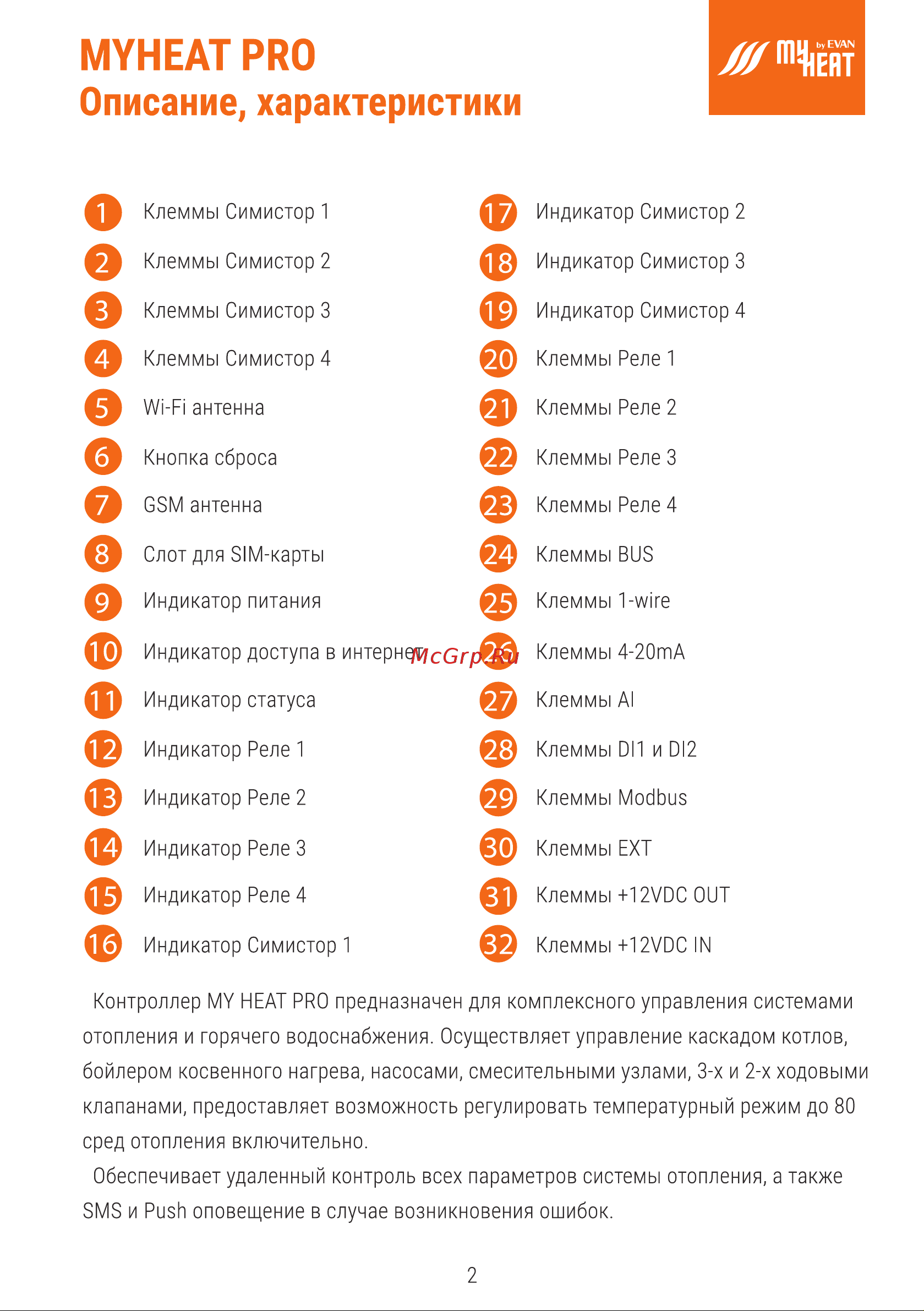 Эван MY HEAT PRO 6284 Паспорт онлайн [3/24] 816480