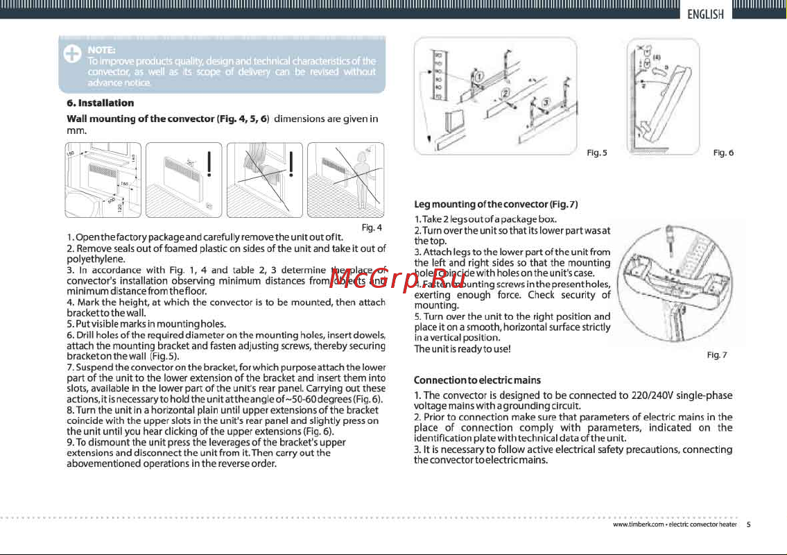 Timberk TEC.PS1 ML10 IN (RB) Инструкция к Timberk TEC.PS1 ML10 IN (RB) онлайн [6/19] 816749