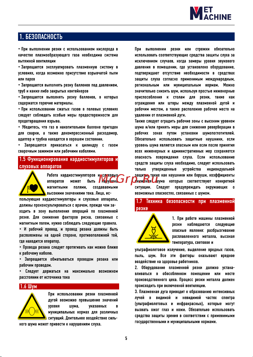 METMACHINE PCA-200 IGBT 00000002117 Инструкция к товару онлайн [5/26] 816792