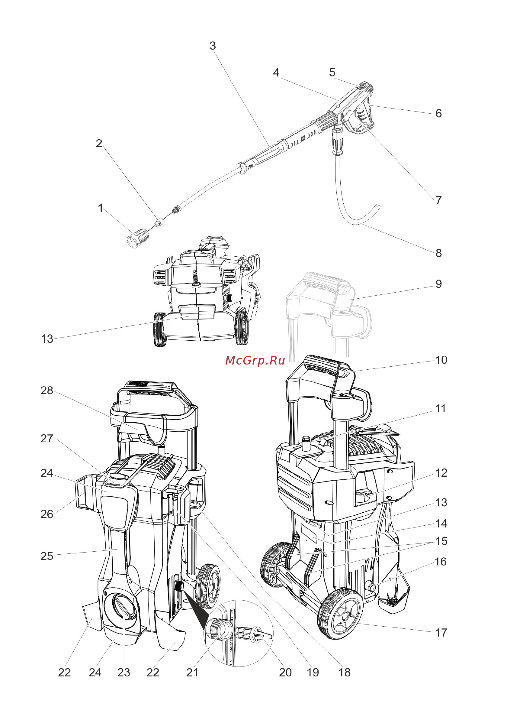 Karcher HDS 5/11 U 1.064-900 Инструкция к Karcher HDS 5/11 U 1.064-900 онлайн [3/270] 816854