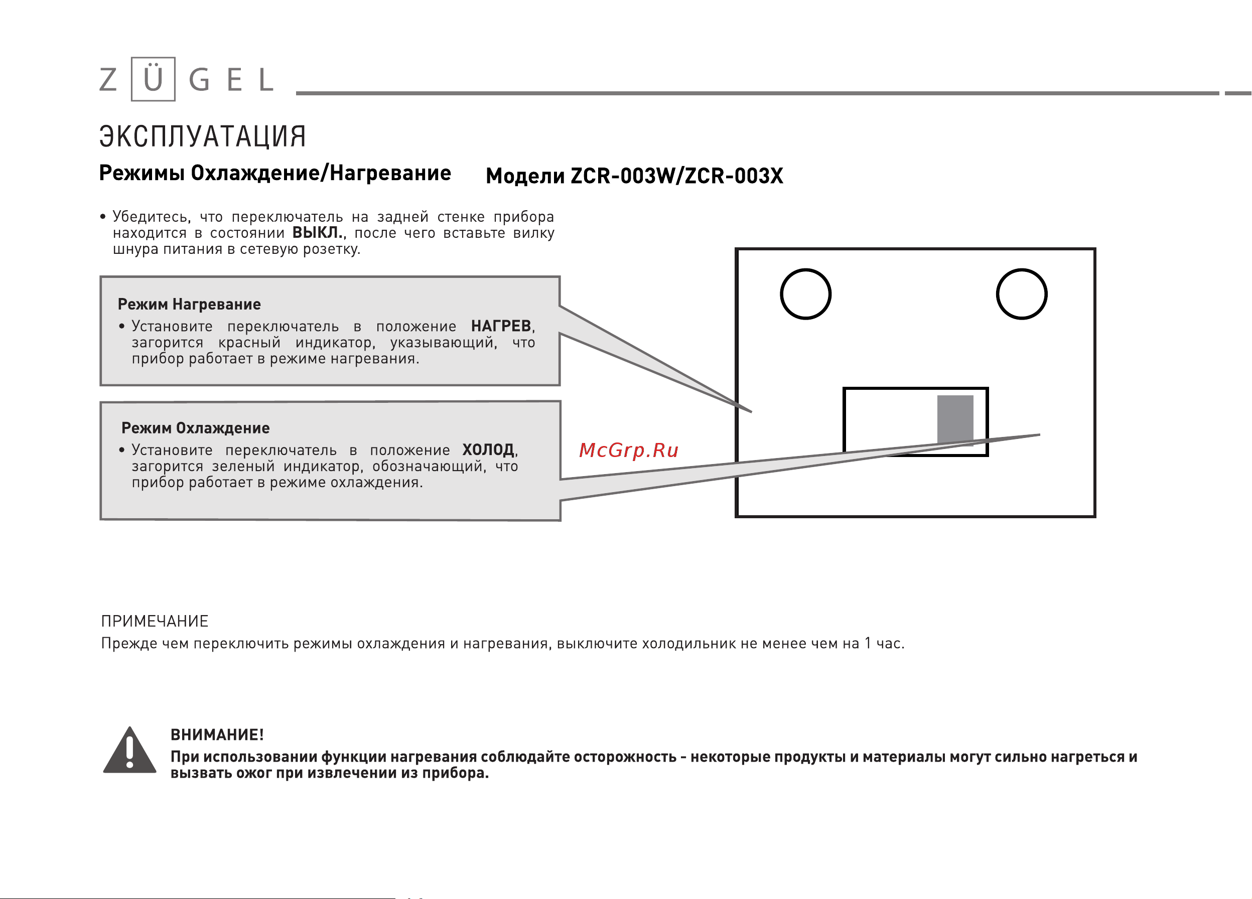 ZUGEL ZCR003W Инструкция онлайн [9/16] 817045