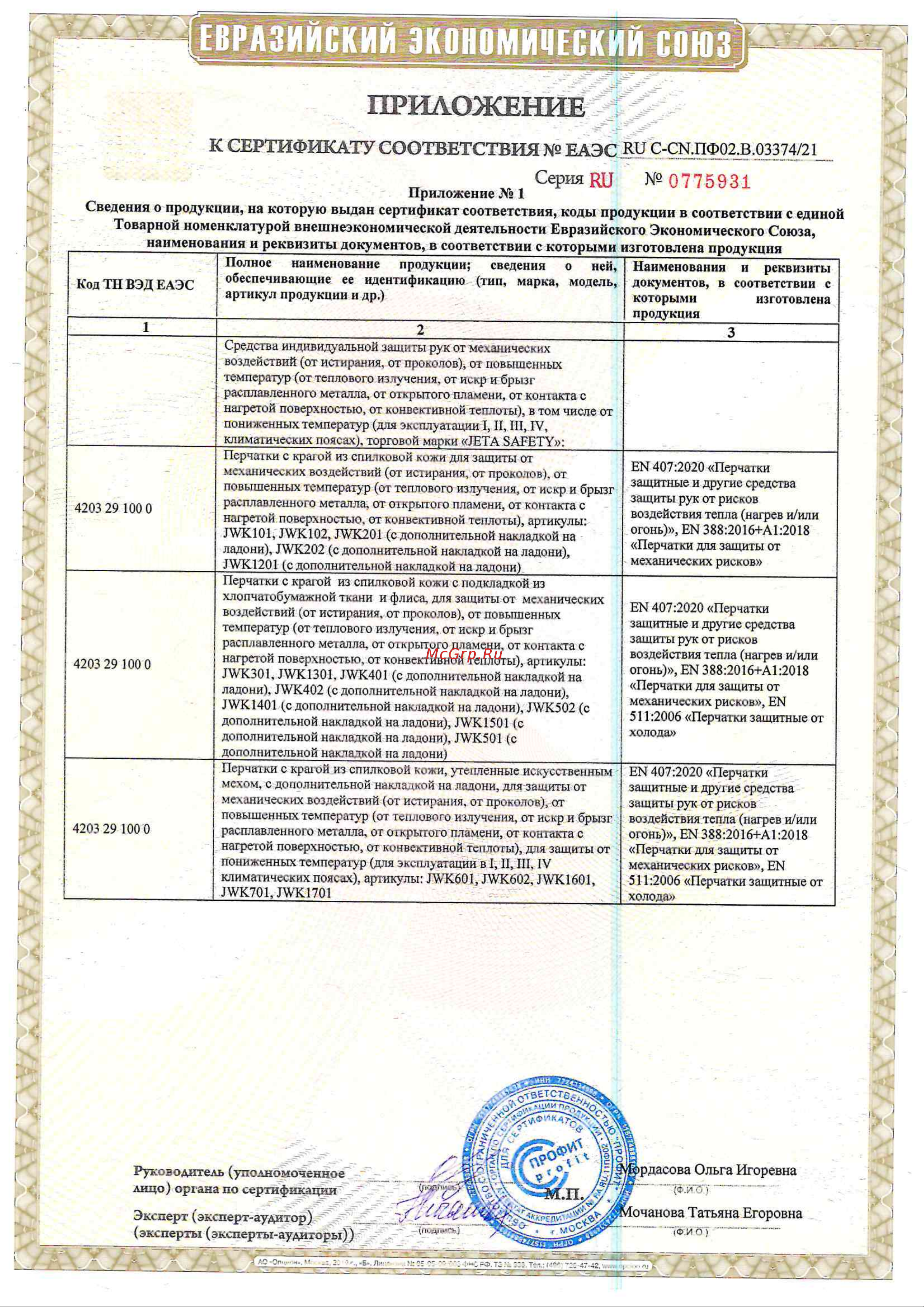 Jeta Safety ПРЕМИУМ швы Кевлар, размер 9/L, JWK502-9/L JWK502-L Сертификат соответствия на свар.краги Jeta Safety онлайн [2/2] 817160