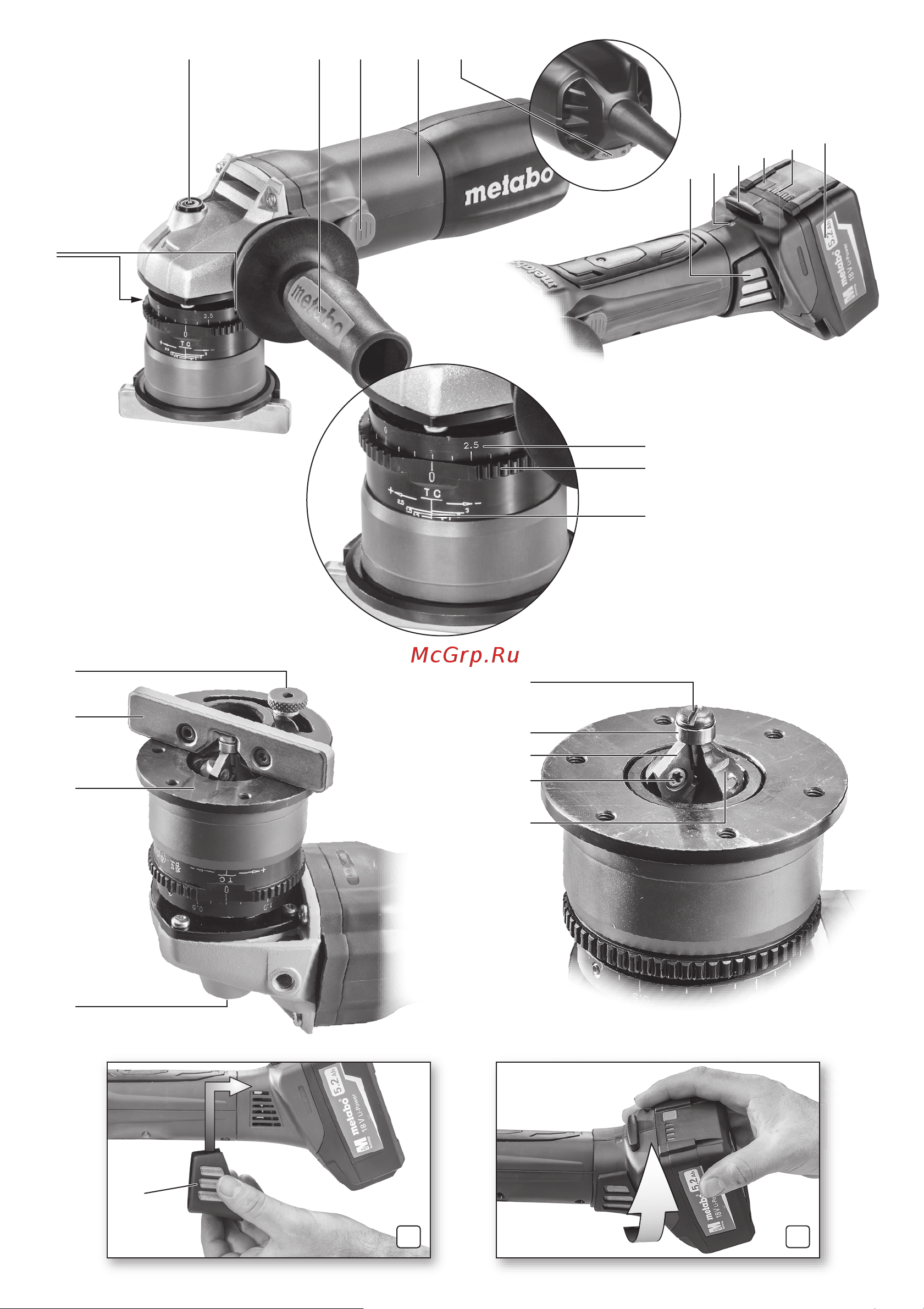 Metabo KFM 9-3 RF 601751700 Инструкция к товару онлайн [2/112] 817577