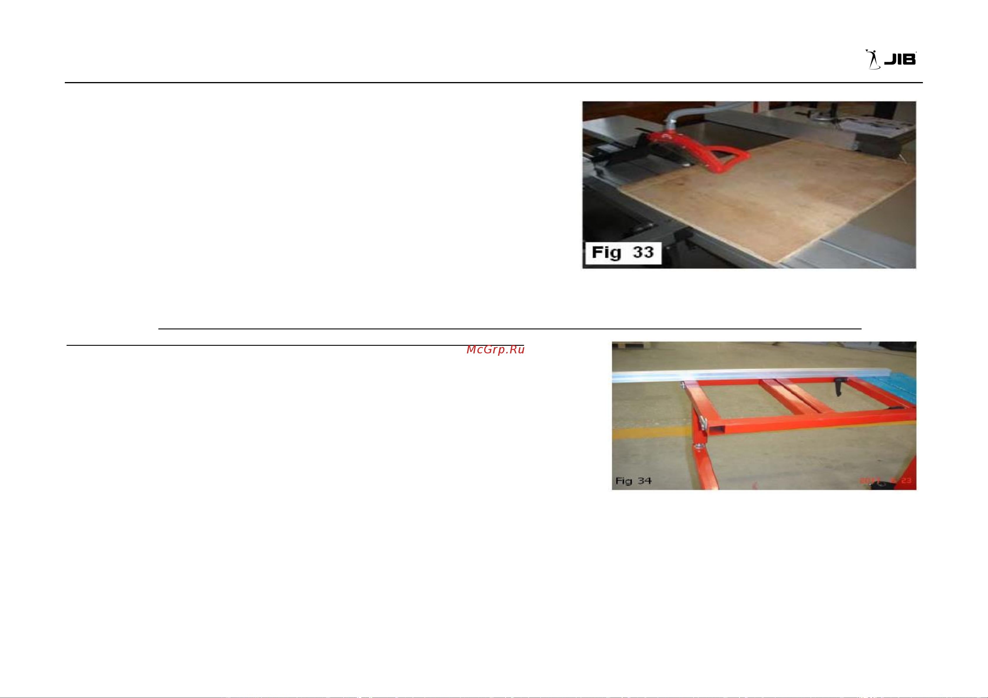 JIB MJ10-1600 2,2 кВт, 230 В 0102020005000 Руководство по эксплуатации круглопильного станка JIB MJ10 1300 онлайн [23/43] 817737