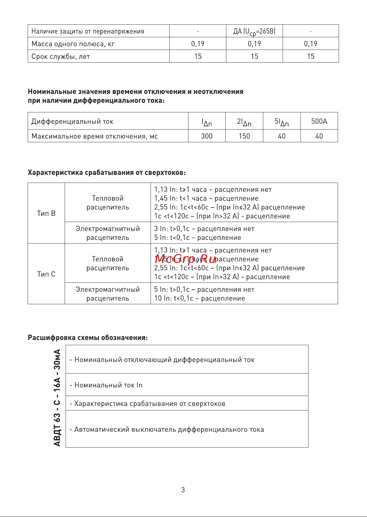 Era NO-902-13 АВДТ 64 B25 10мА 1P+N тип A Б0031863 Инструкция к товару онлайн [3/8] 818042