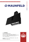 Maunfeld Кухонная вытяжка aurora 90 черный матовый AURORA 90 Black matted Инструкция к MAUNFELD aurora 90 AURORA 90 Black matted