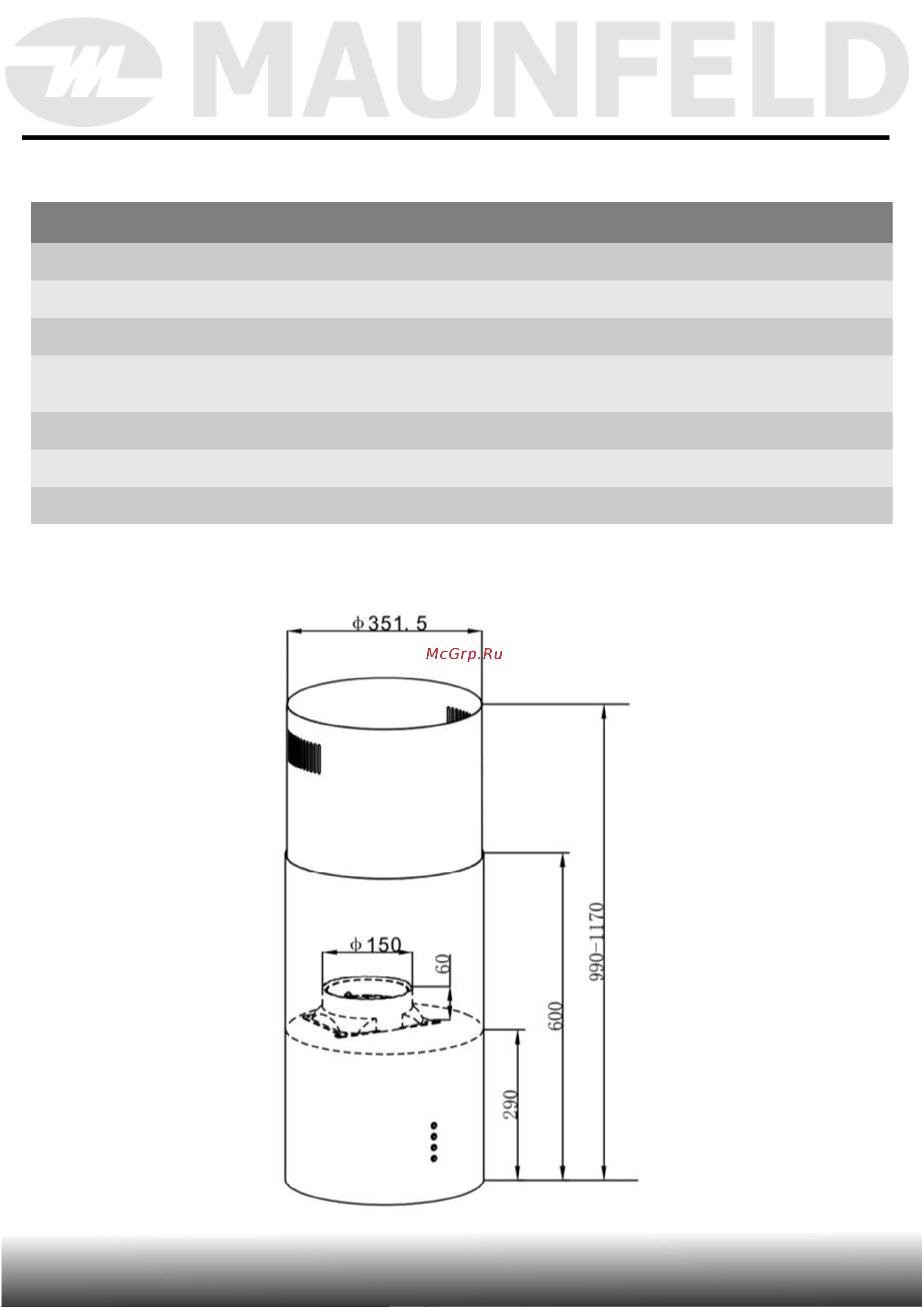 Maunfeld Кухонная вытяжка lee light isla 35 черный (в 1-й коробке) Lee Light Isla 35 Black Инструкция к MAUNFELD lee light isla 35 Lee Light Isla 35 Black онлайн [5/17] 818102