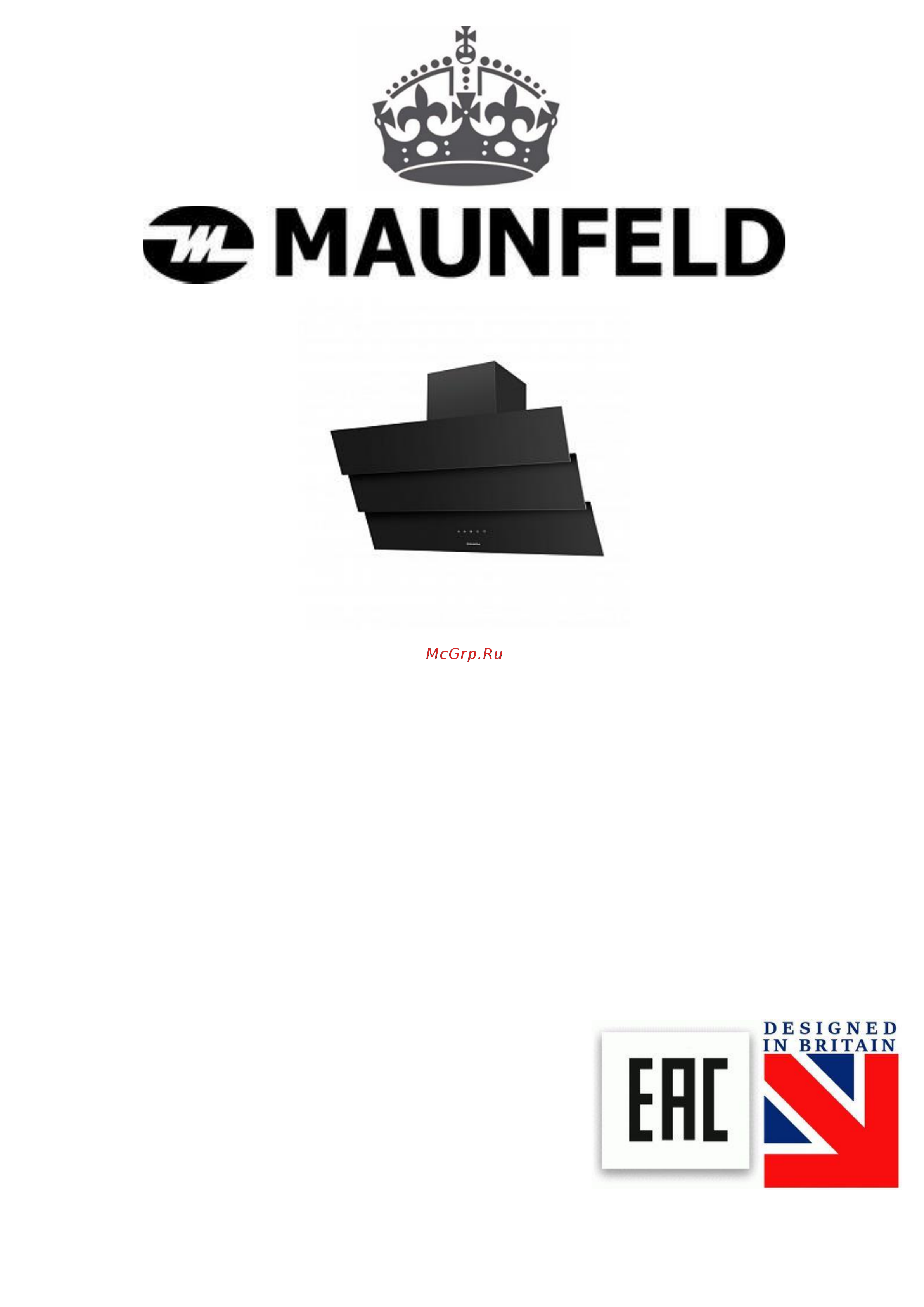 Maunfeld Кухонная вытяжка  Manchester Light 60 белый Инструкция к MAUNFELD Manchester Light 60 White Glass White онлайн