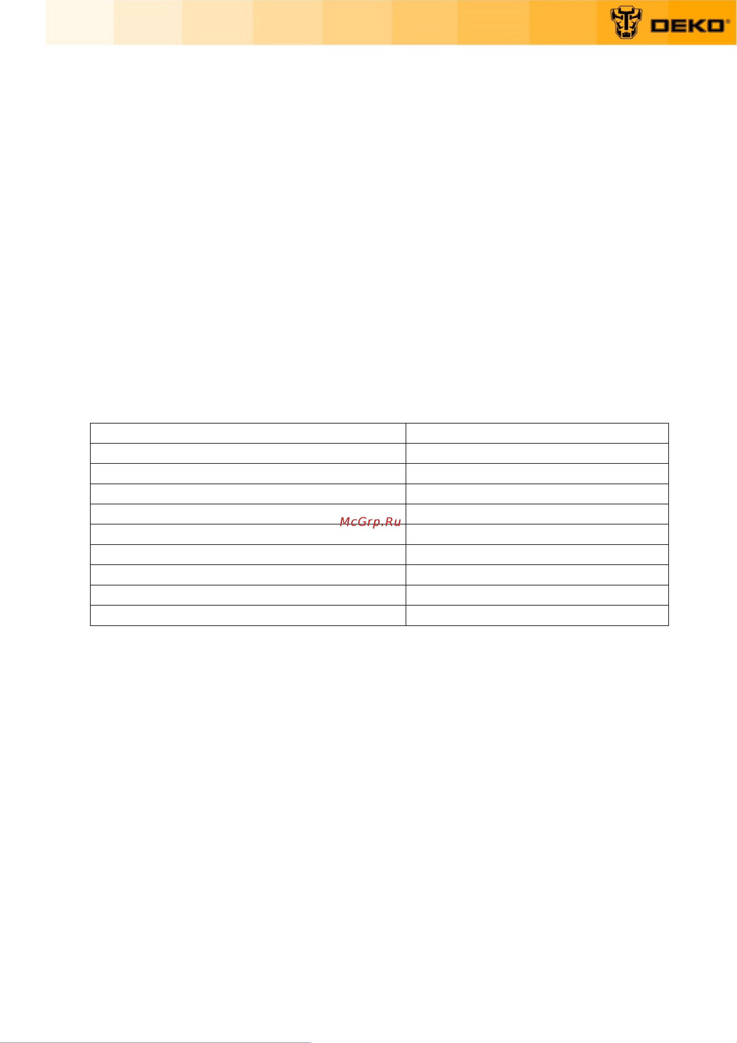 Deko DKET36, 20В, 1x5.0Ач 065-1233 Инструкция по эксплуатации онлайн [3/17] 818263