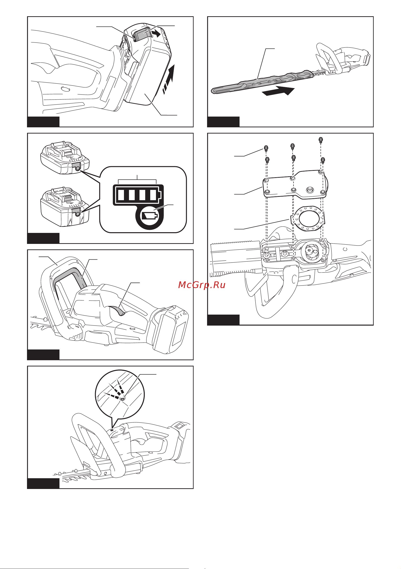 Makita LXT BL 18 В, 320 Вт, 50 см, 4000 рез/мин, диаметр раскрытия 20 мм, XPT (BL1830B DC18RC) DUH506RF Инструкция по эксплуатации онлайн [2/44] 818357