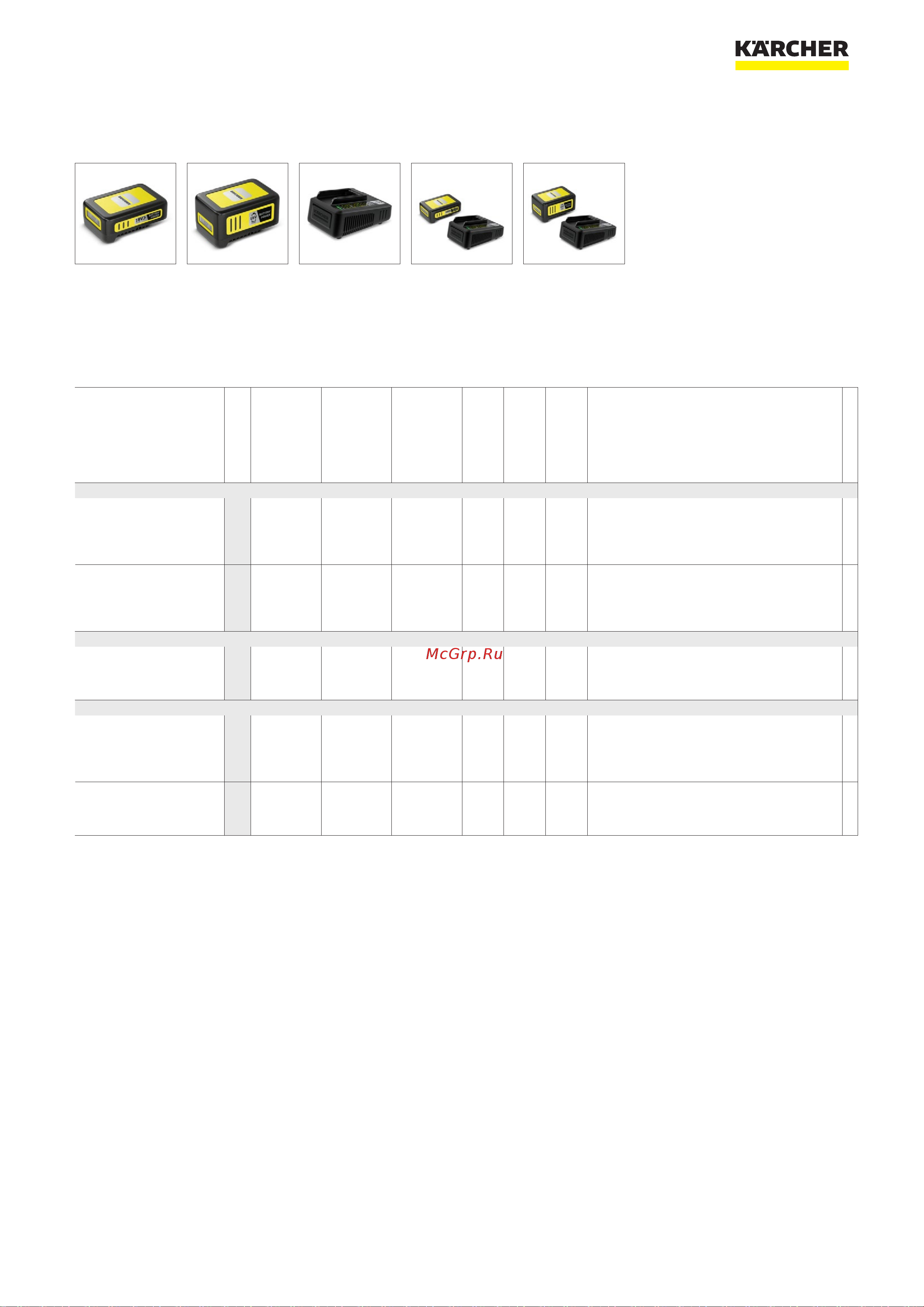 Karcher HGE 18-45 Battery Set 1.444-231 Брошюра онлайн [3/3] 818365