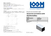 КХЭМ 100x100x3,8x500 мм AL SQUARE 100 -500 паспорт