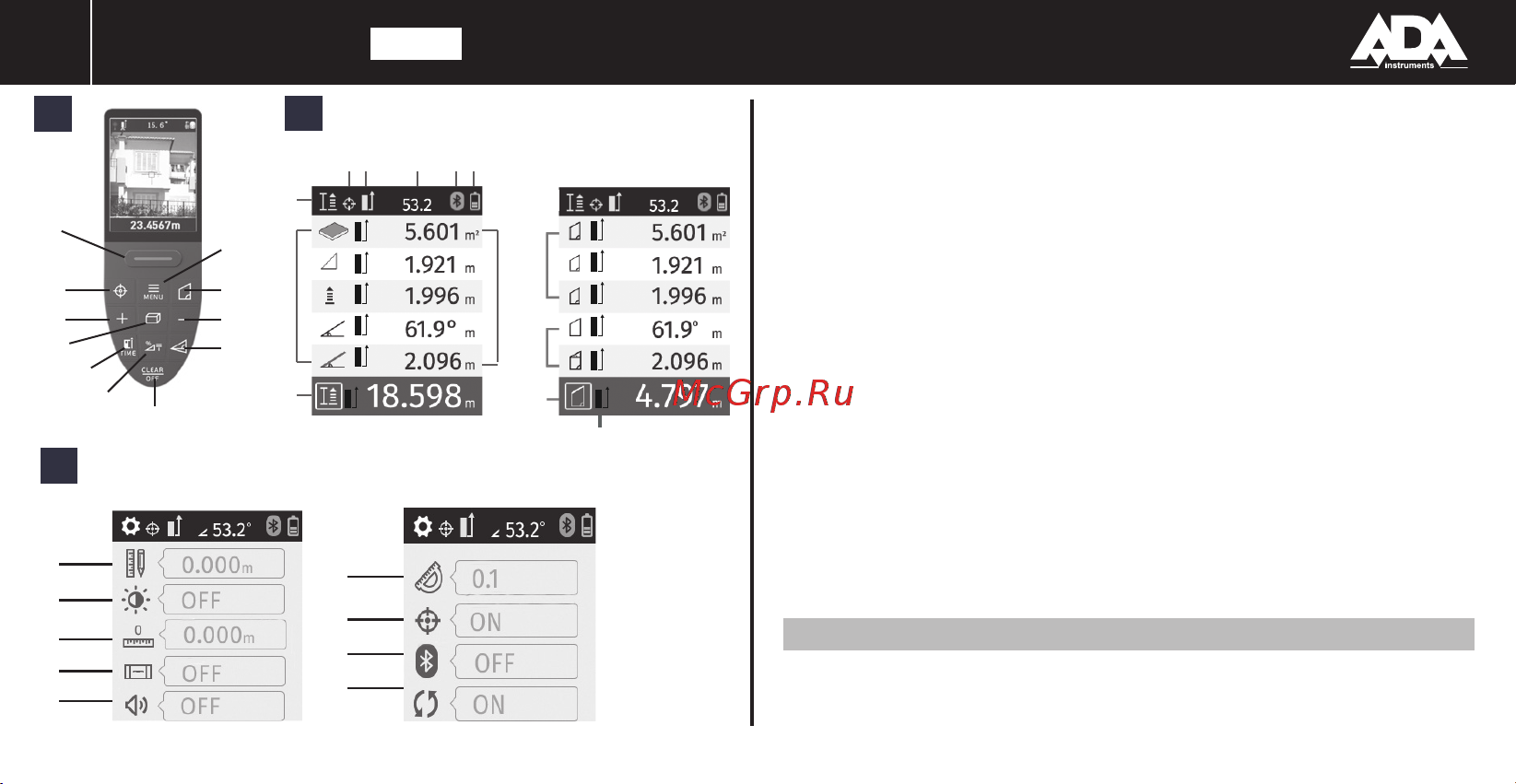 Ada Cosmo 120 video с адаптером Leica TA360 А00502_К Инструкция к товару онлайн [2/22] 818775